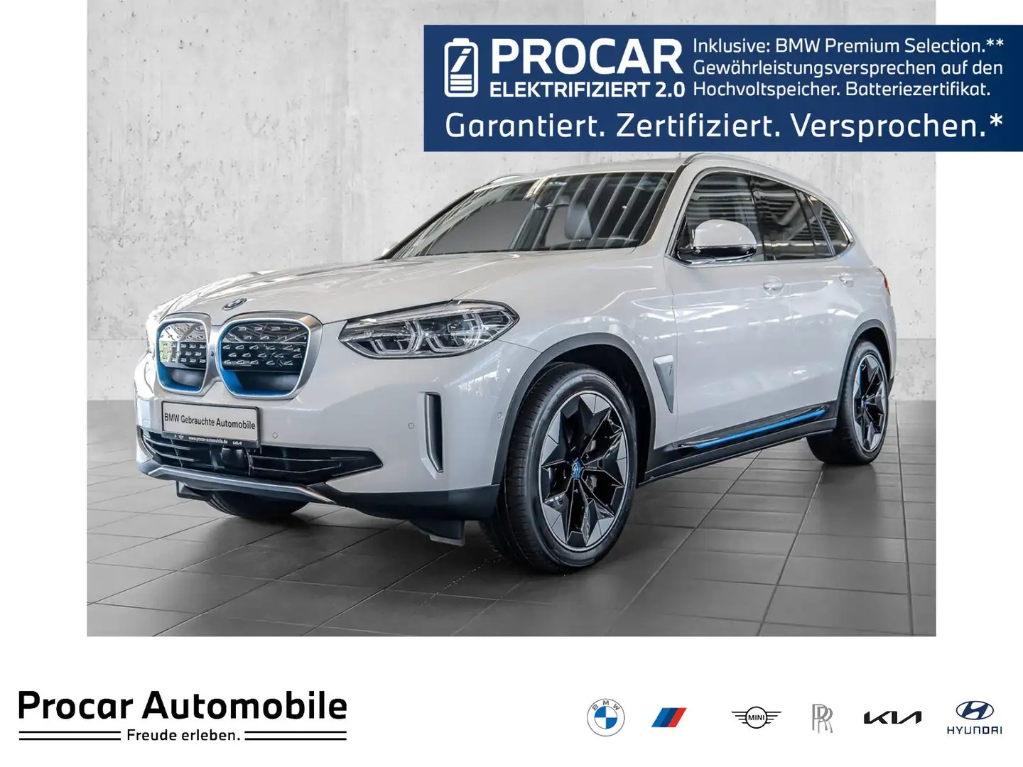 BMW iX3 HUD PANO ACC 360°KAM RFK NAVI Standh. LED Weiß - 1