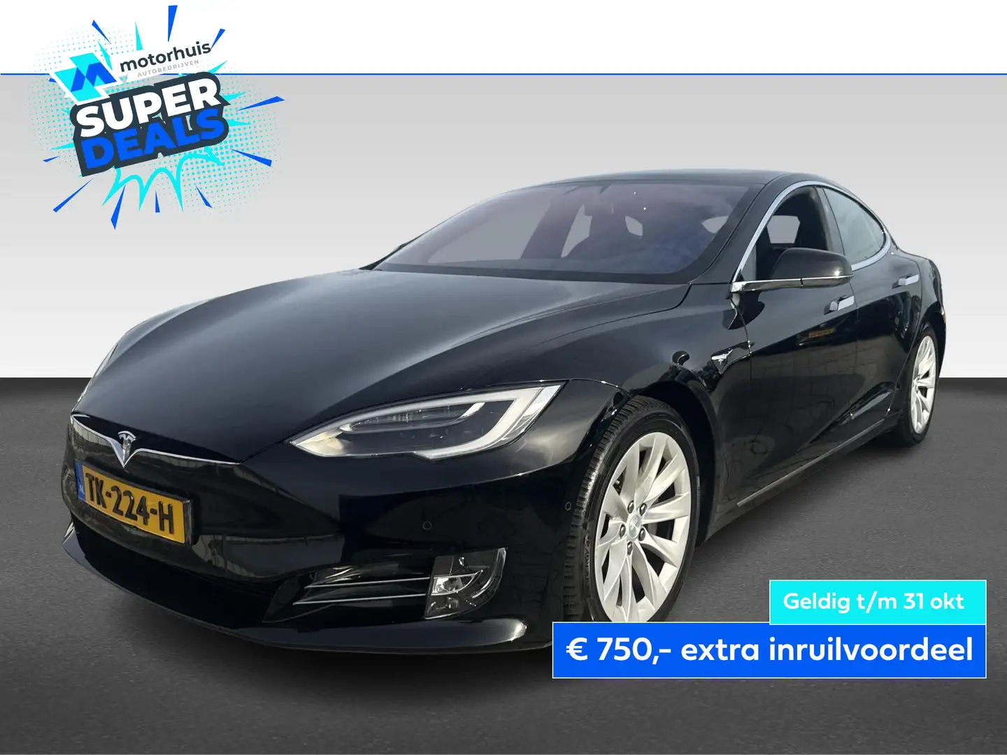 Tesla Model S 75 kWh 75D 334pk AWD S Noir - 1