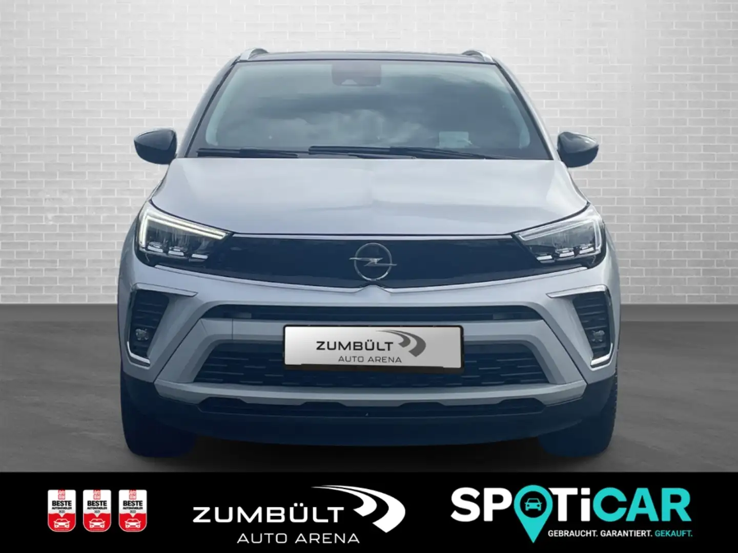 Opel Crossland Ultimate 1.2 AT +Allwetter HUD Pano Navi LED RFK S Silber - 2