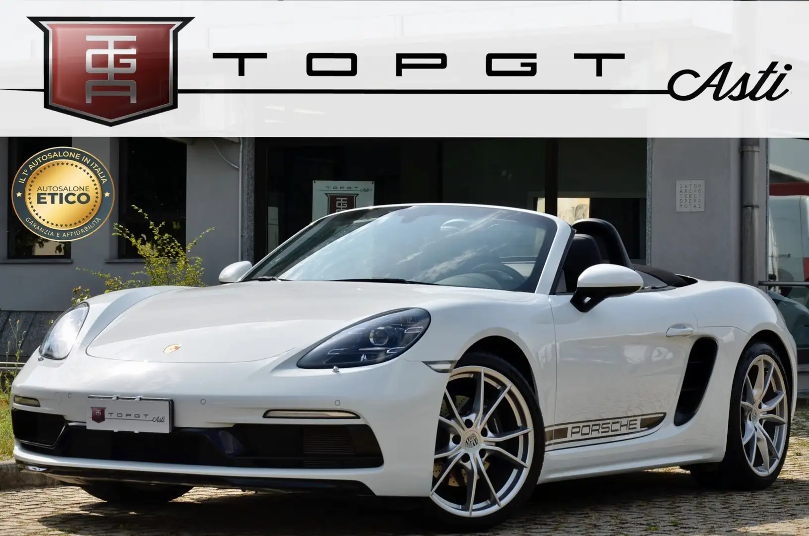 Porsche Boxster 718 2.0 300cv pdk HI-FI BOSE , PERMUTE Blanc - 1