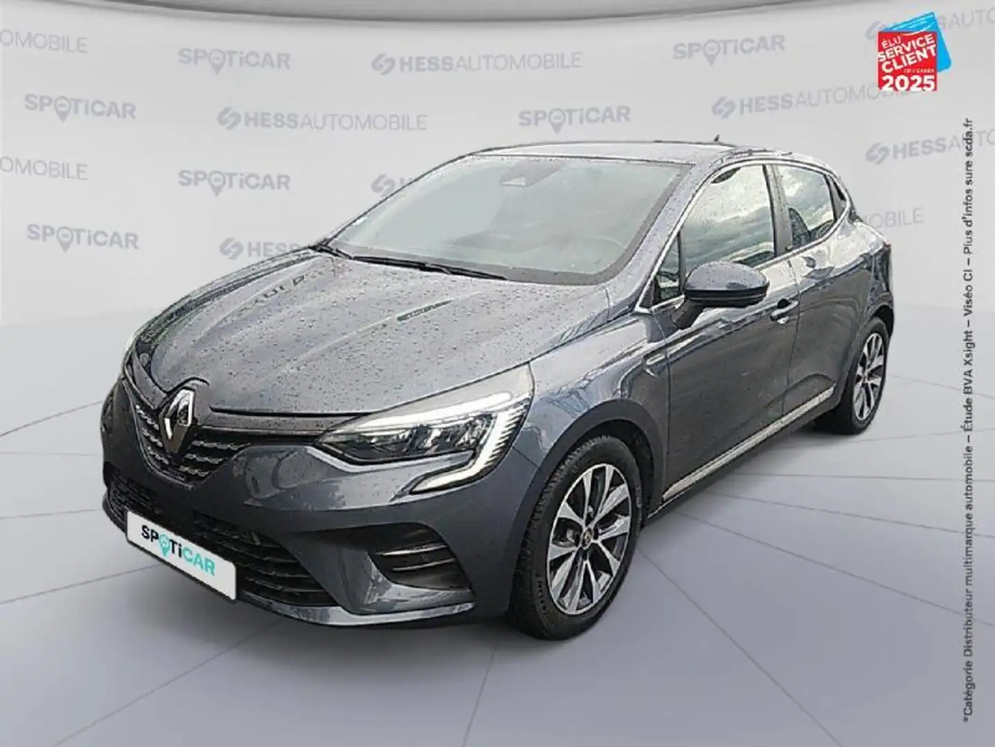 Renault Clio 1.6 E-Tech hybride 140ch Intens -21N GPS Camera Gris - 1