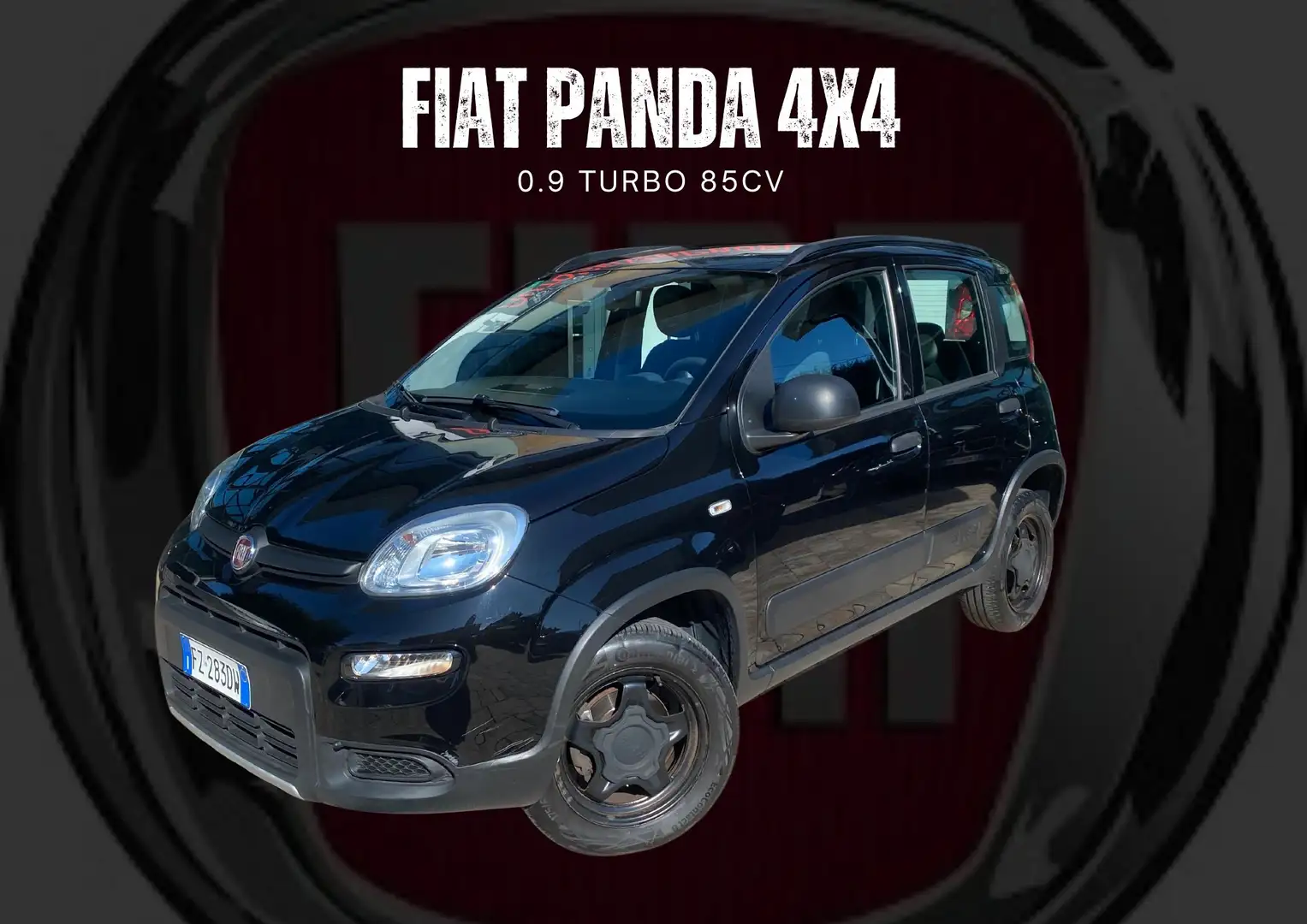 Fiat Panda 4x4 0.9 t.air t. km 65000 Noir - 1