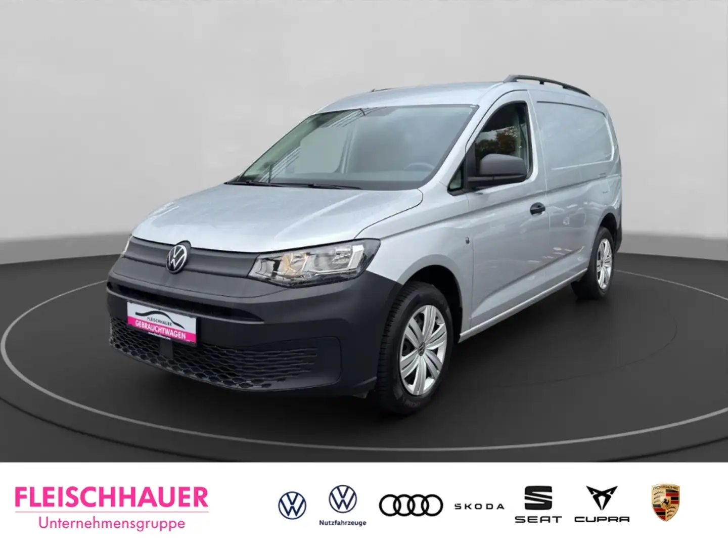 Volkswagen Caddy Cargo 2.0 TDI AHK+Klima+PDC+DAB+Telefon Silber - 1