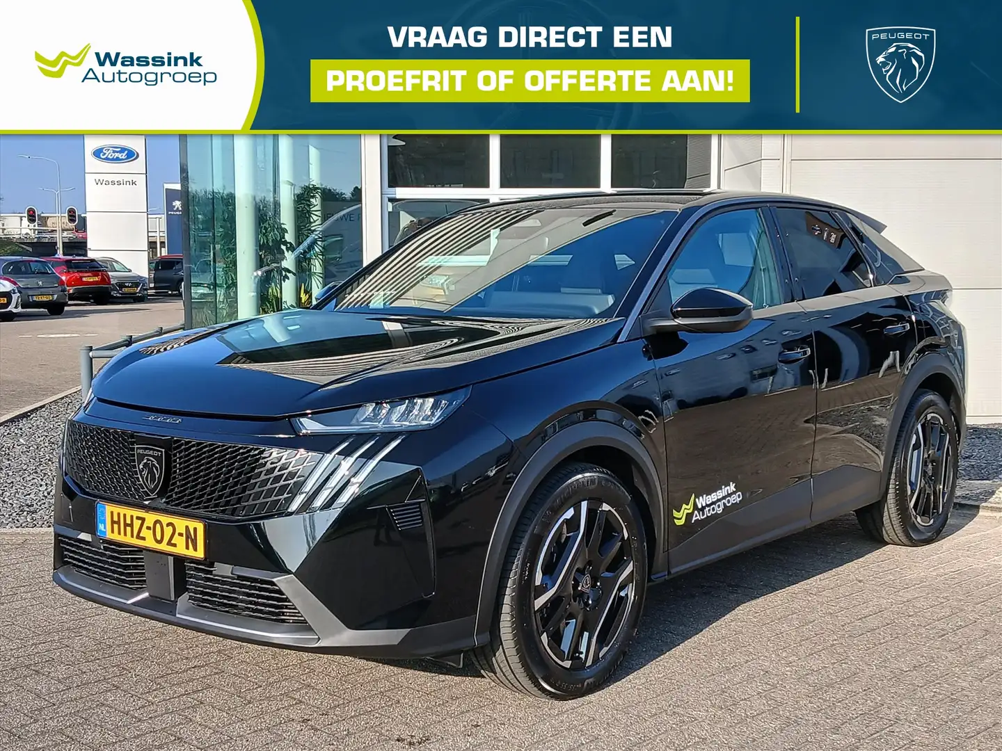 Peugeot 3008 EV 73 kWh 210pk Allure Avantage | Navigatie | Acht Zwart - 1