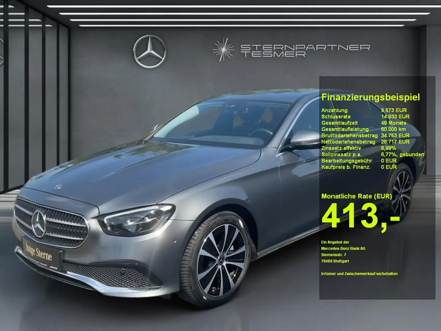 Mercedes-Benz E 300 e Avantgarde+Leder+MBUX+Memory+Kamera+Wide Grijs - 1