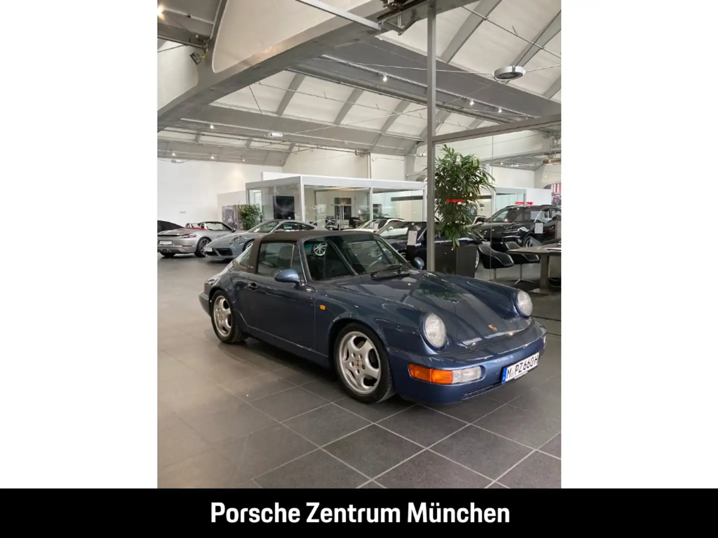 Porsche 964 911 Carrera 4 Targa Leder-blau 115.000 km Blau - 2