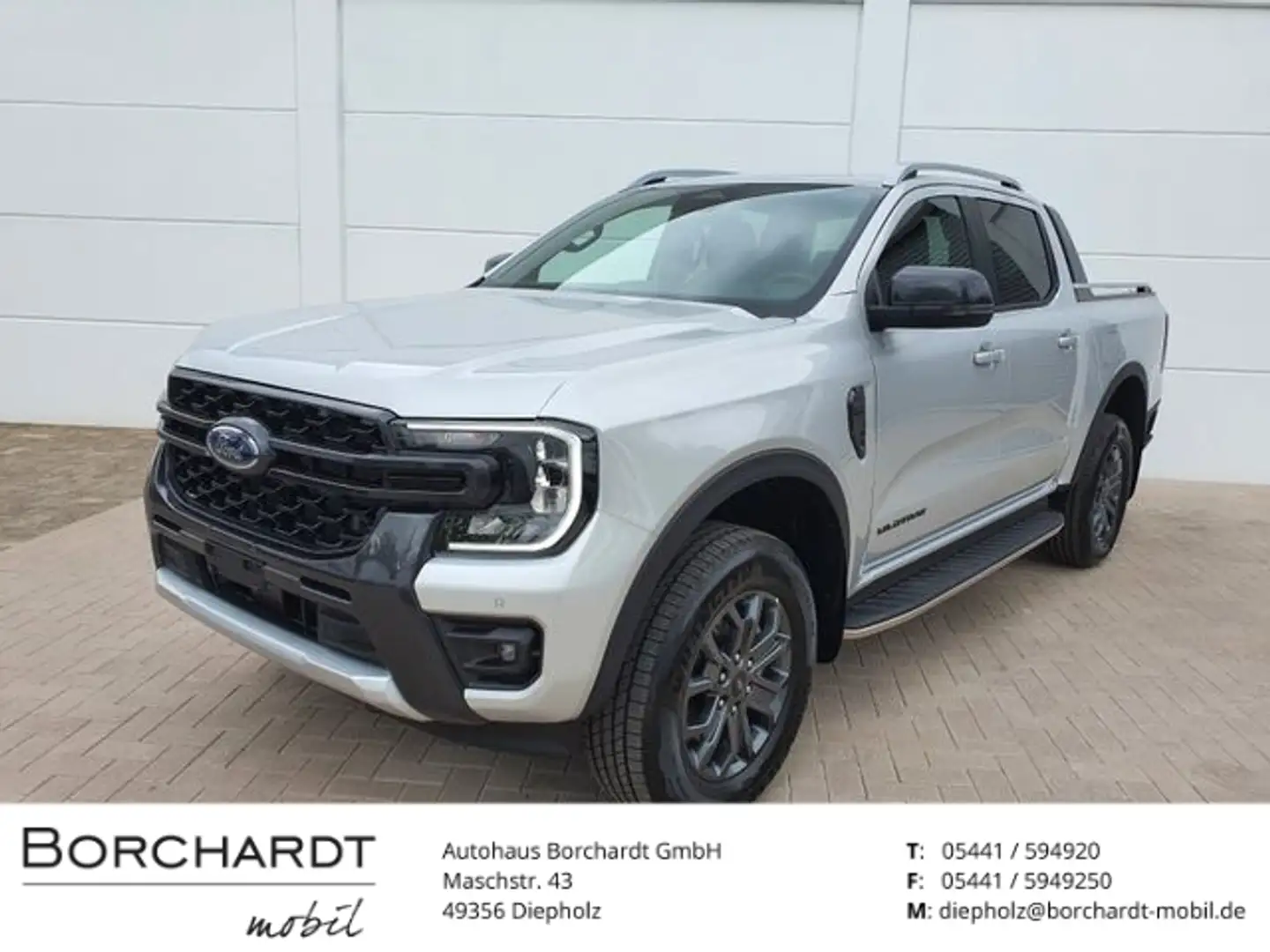 Ford Ranger Wildtrak 4WD DK Auto Techno52 B&O el. Rol Silber - 1