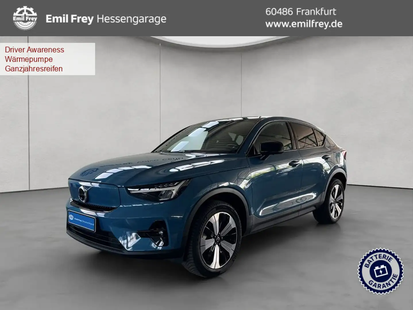 Volvo C40 Recharge Single Motor Ultimate Glasd 360° Stan Blau - 1