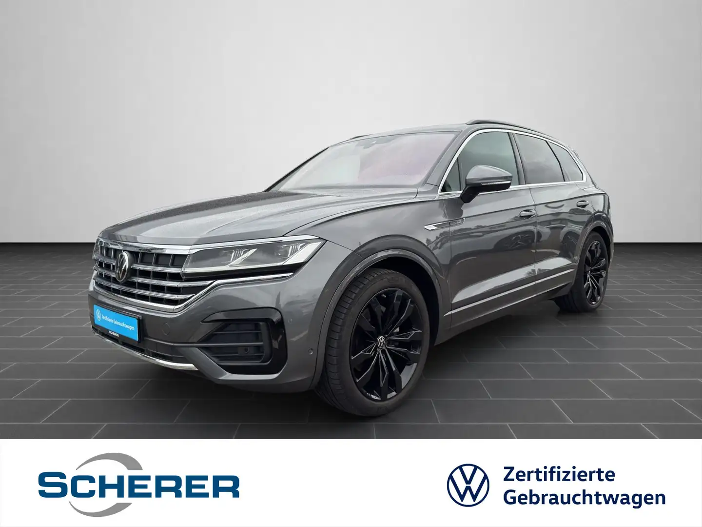Volkswagen Touareg R line 3.0 TDI 4Motion AHK LUFT HuD ACC Grau - 1