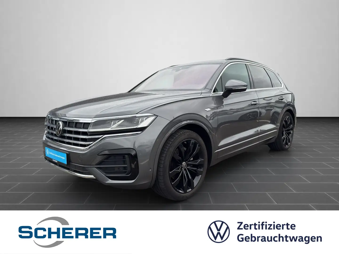 Volkswagen Touareg R line 3.0 TDI 4Motion AHK LUFT HuD ACC Grau - 1