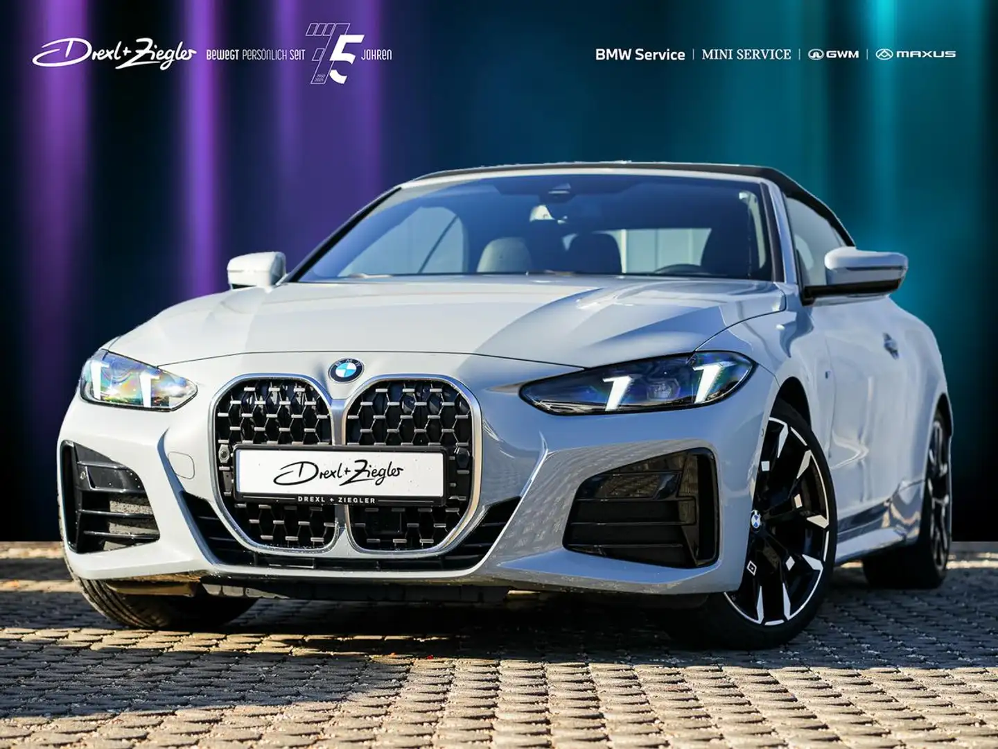 BMW 420 d Cabrio M Sport 19 ACC LenkHeiz Nackenw HiFi Grau - 1