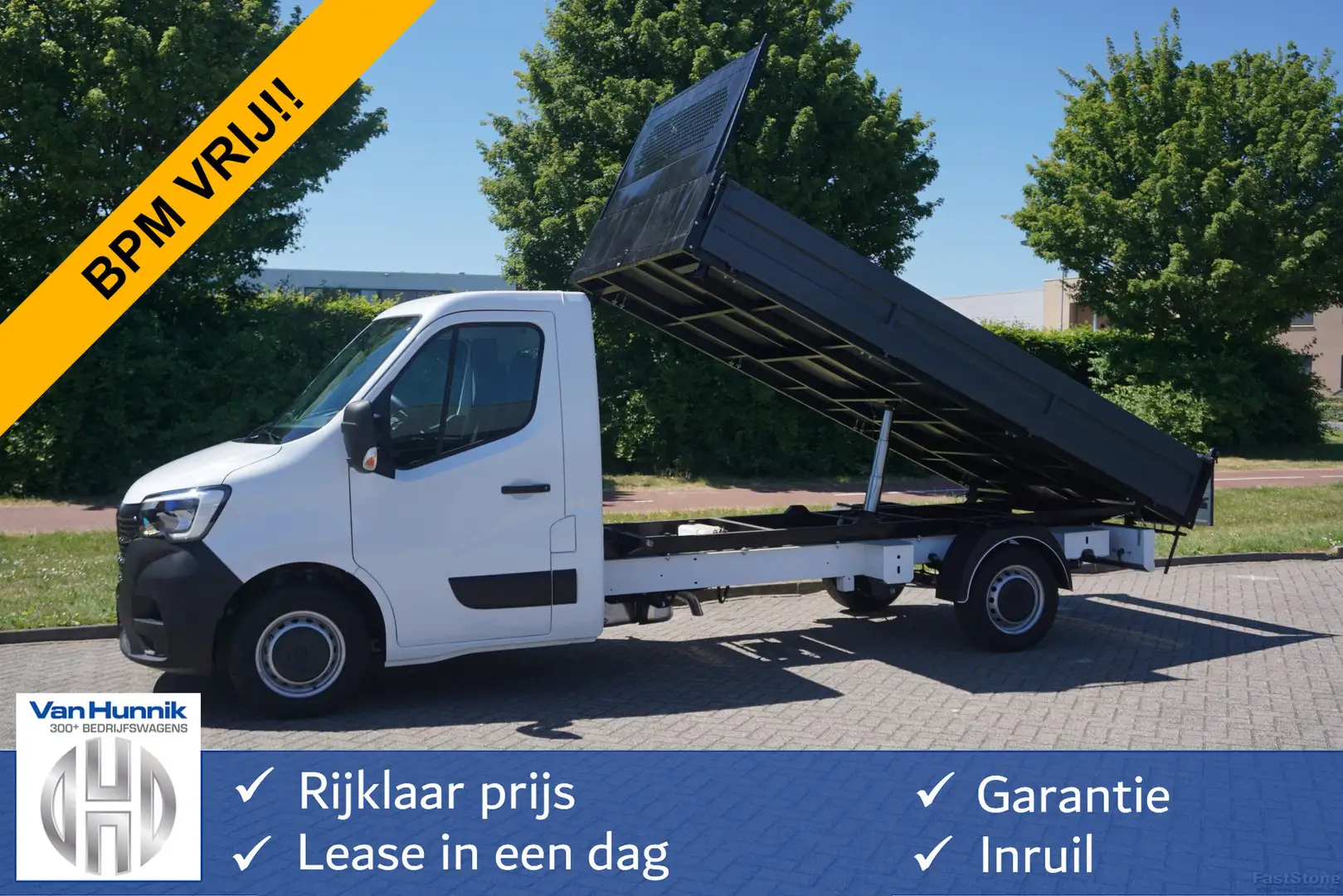 Renault Master T35 165PK L4 3 Zijdige Kipper Airco, Cruise, BPM V Weiß - 1