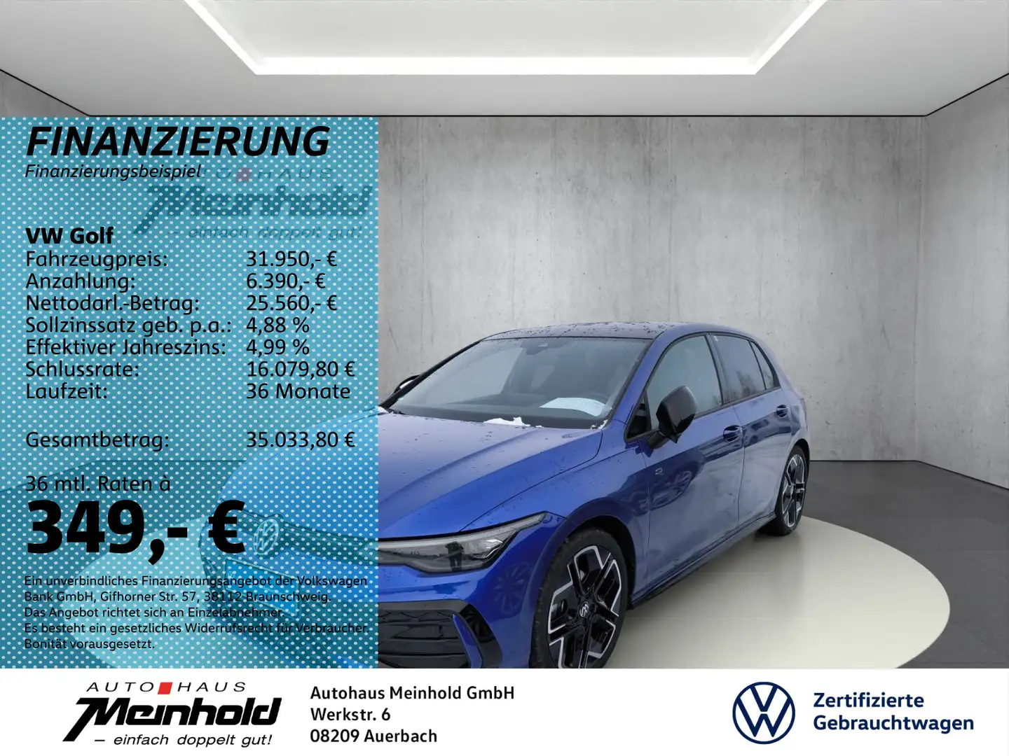 Volkswagen Golf 1.5 TSI R-Line Black Style, Dach, Kamera Blau - 1