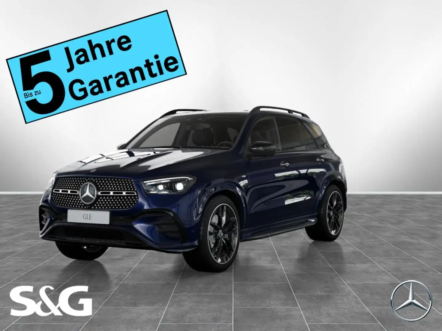 Mercedes-Benz GLE 350 de AMG MBUX+360°+M-LED+AHK+Night+Distro Blau - 1