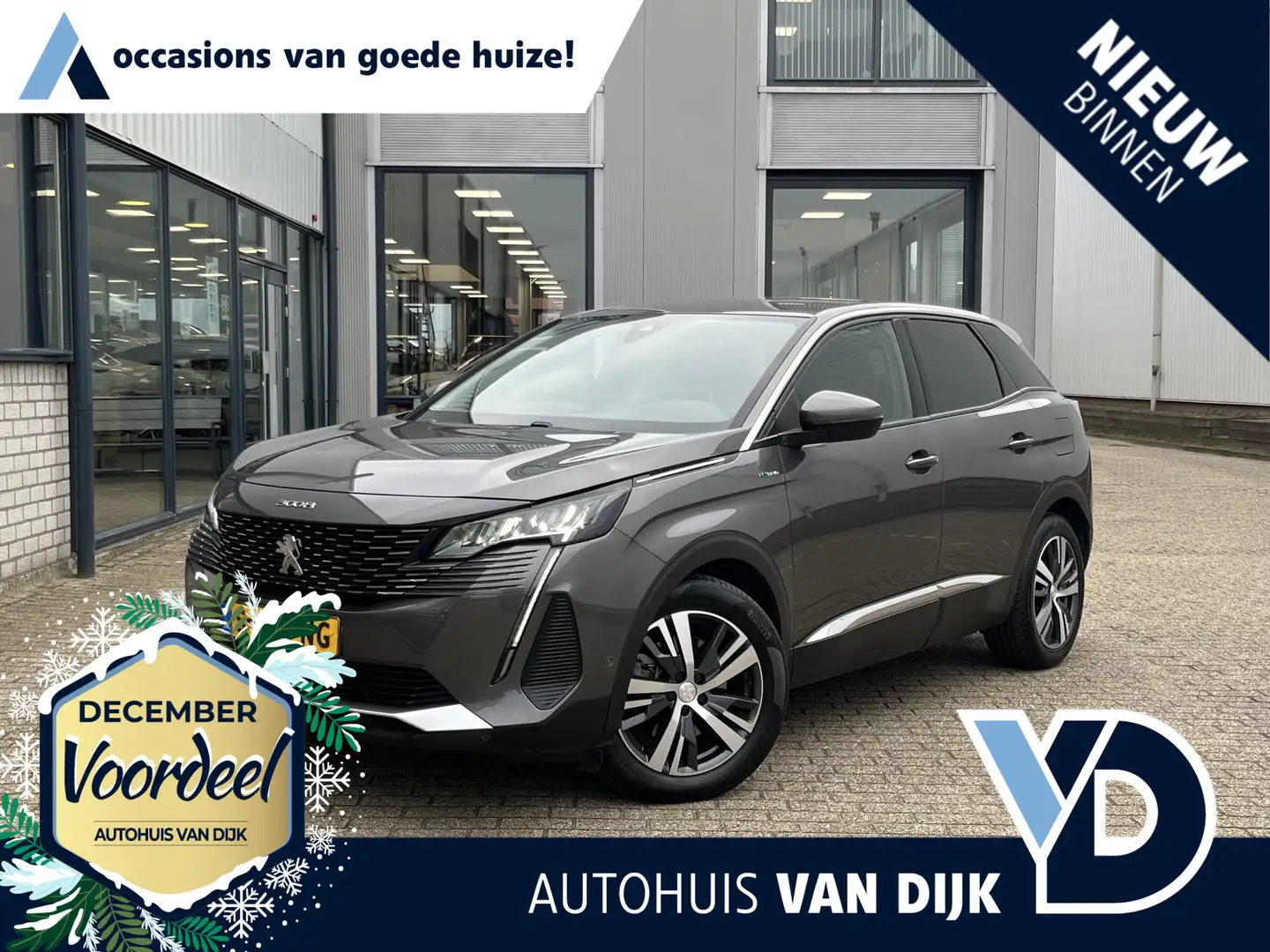 Peugeot 3008 1.6 HYbrid 225 Allure Pack Business | Navigatie/Cl Gris - 1