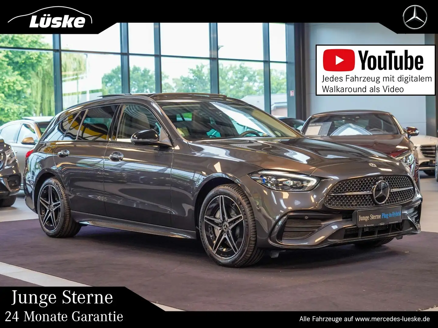 Mercedes-Benz C 300 C 300 e T AMG Line Night Head-up DISTRO Burmeste Grau - 1