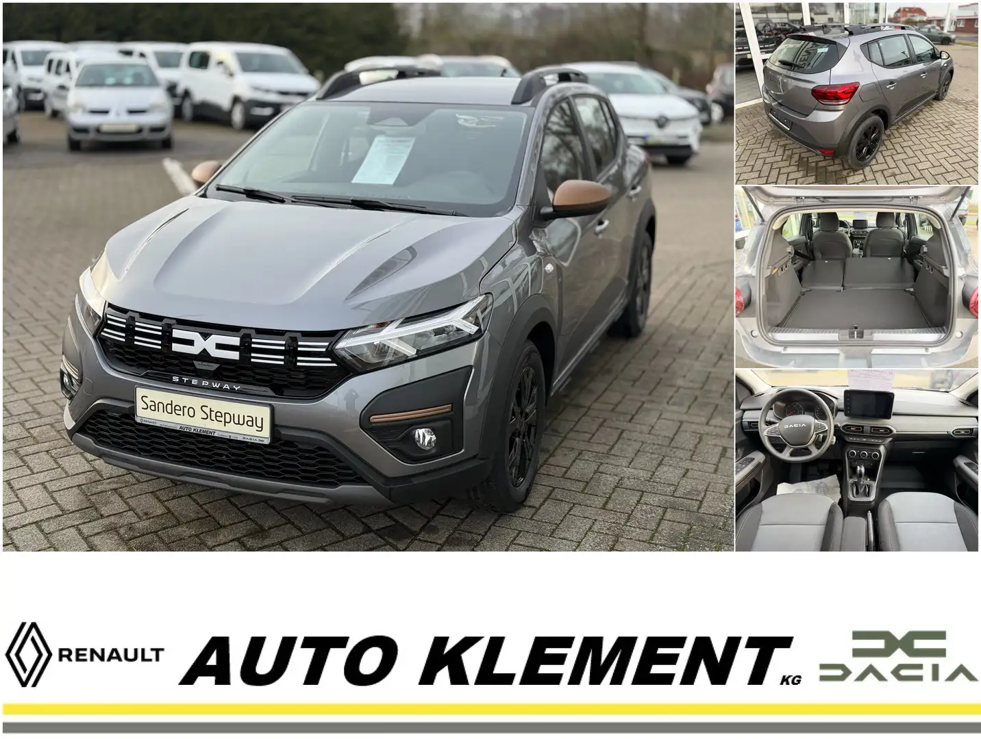 Dacia Sandero Stepway Extreme TCe 90 CVT Automatik, Klimaautomat Grau - 1