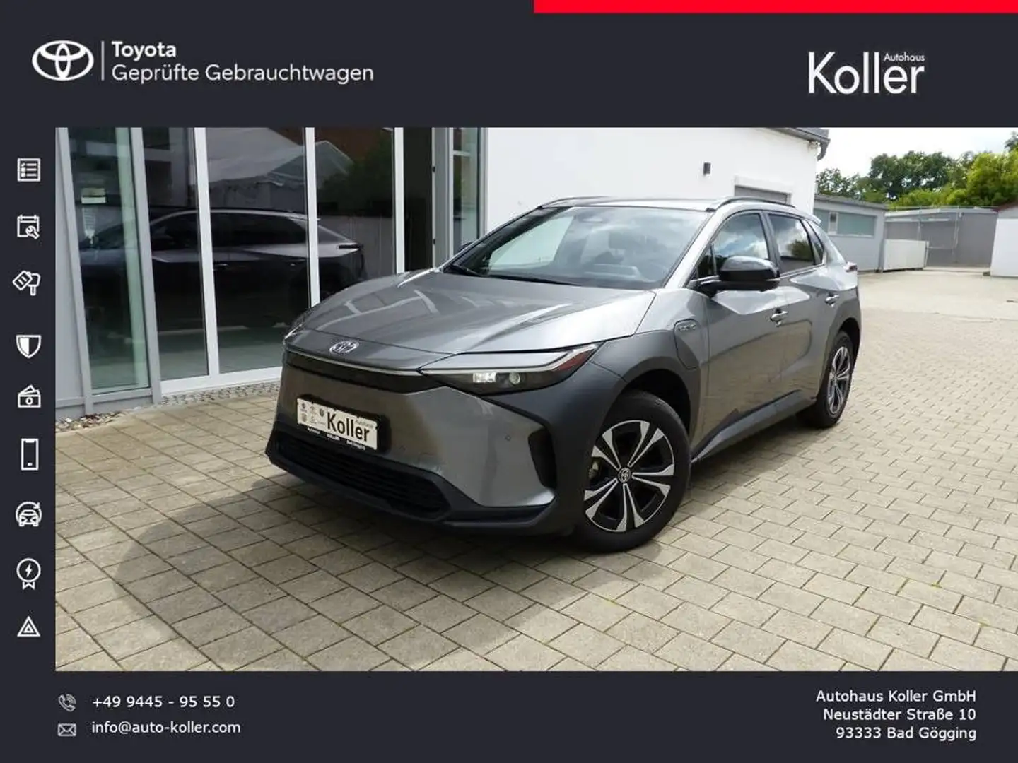 Toyota bZ4X Comfortpaket FWD Navi Kamera SHZ el.Heckkl. Grau - 1