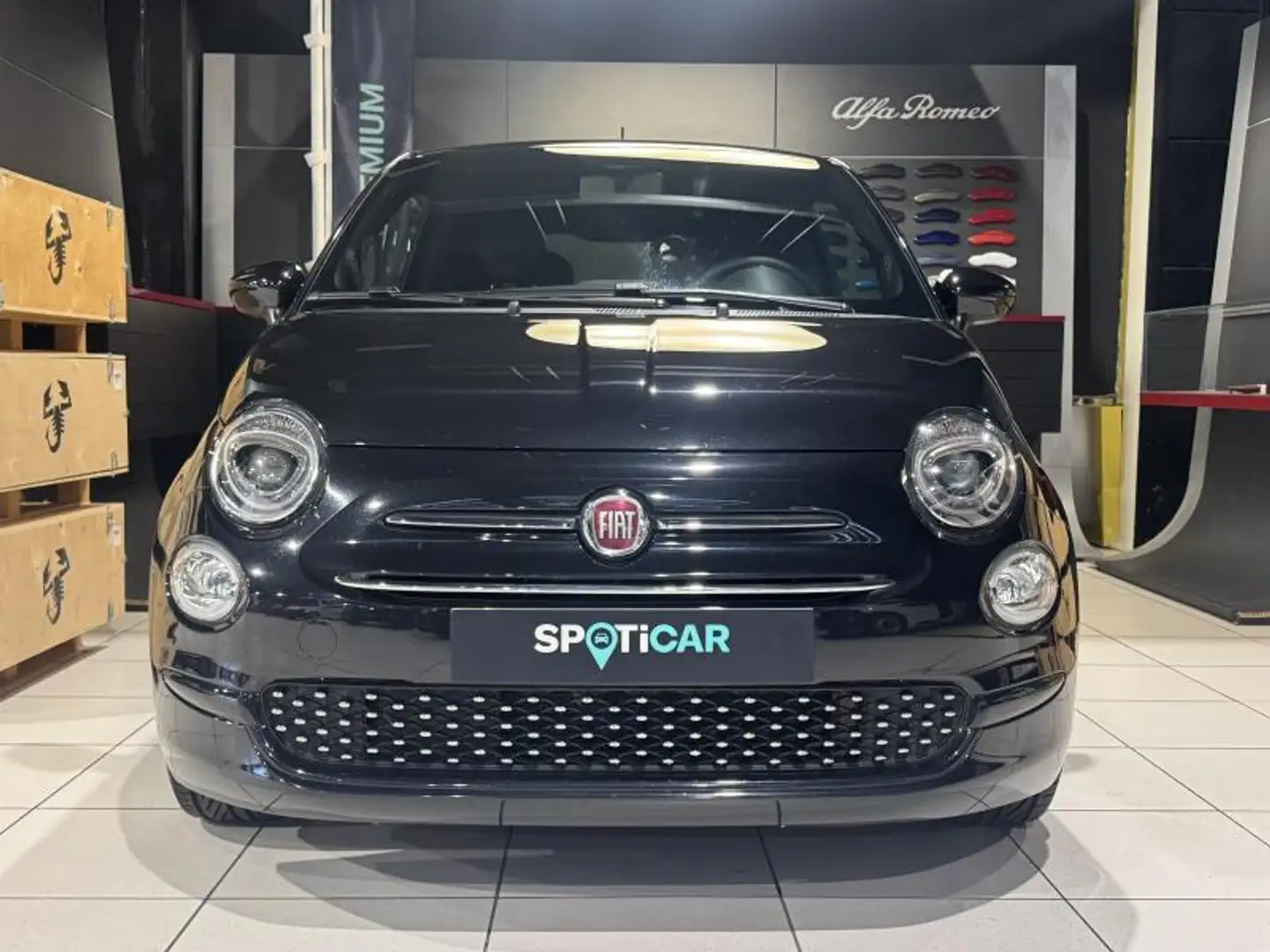 Fiat 500 serie 8 1.2 8V LOUNGE Zwart - 2