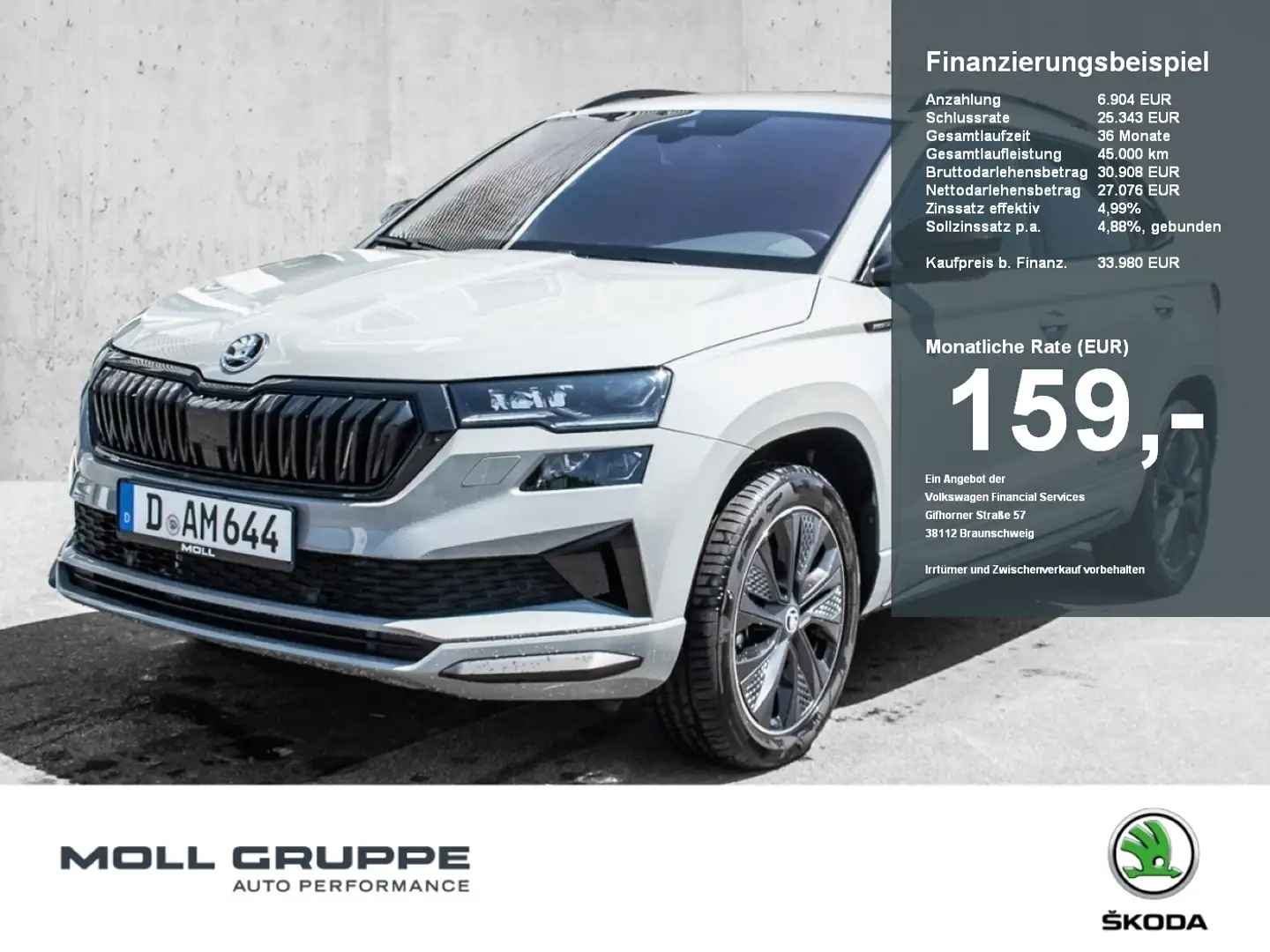 Skoda Karoq 1.5 TSI DSG Sportline NAVI LED LM ACC PDC Gris - 1