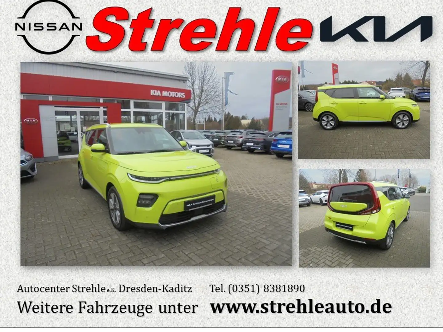 Kia Soul 64kWh Spirit Leder Grün - 1