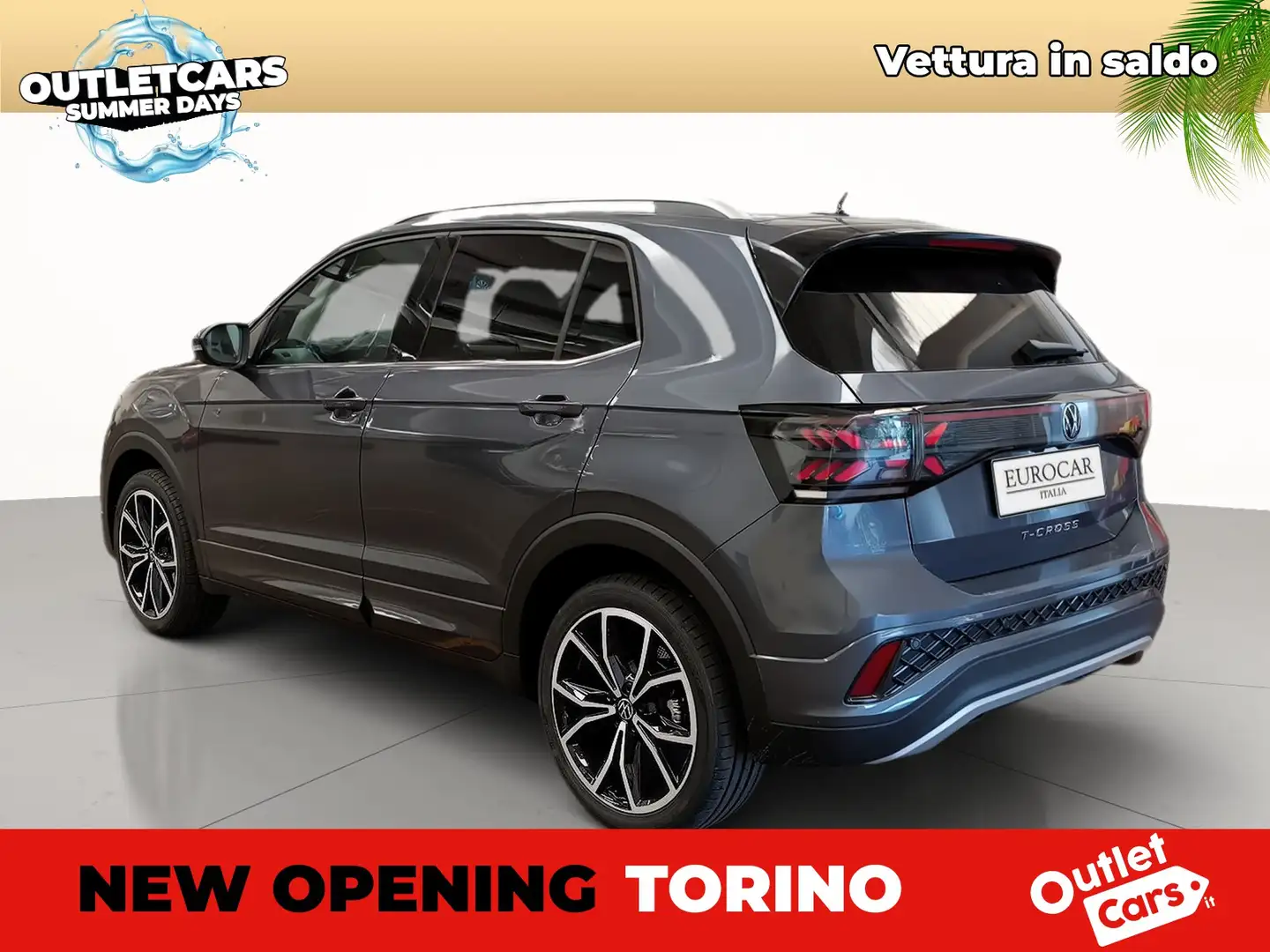 Volkswagen T-Cross 1.0 tsi r-line plus 115cv Grigio - 2