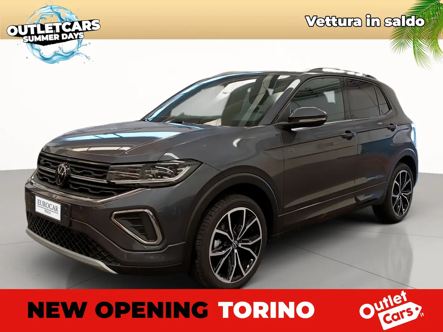Volkswagen T-Cross 1.0 tsi r-line plus 115cv Grigio - 1