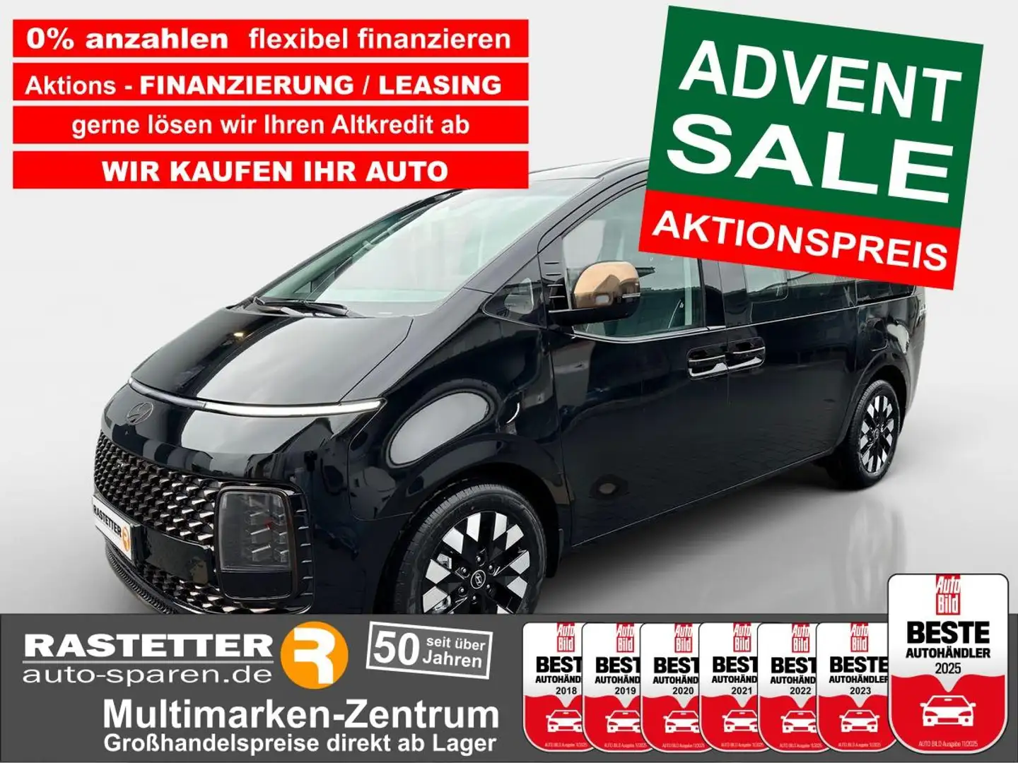Hyundai STARIA Hybrid 5Jahre+Signature+7Sitze+Nappa+BOSE+Relax+Si Fekete - 1