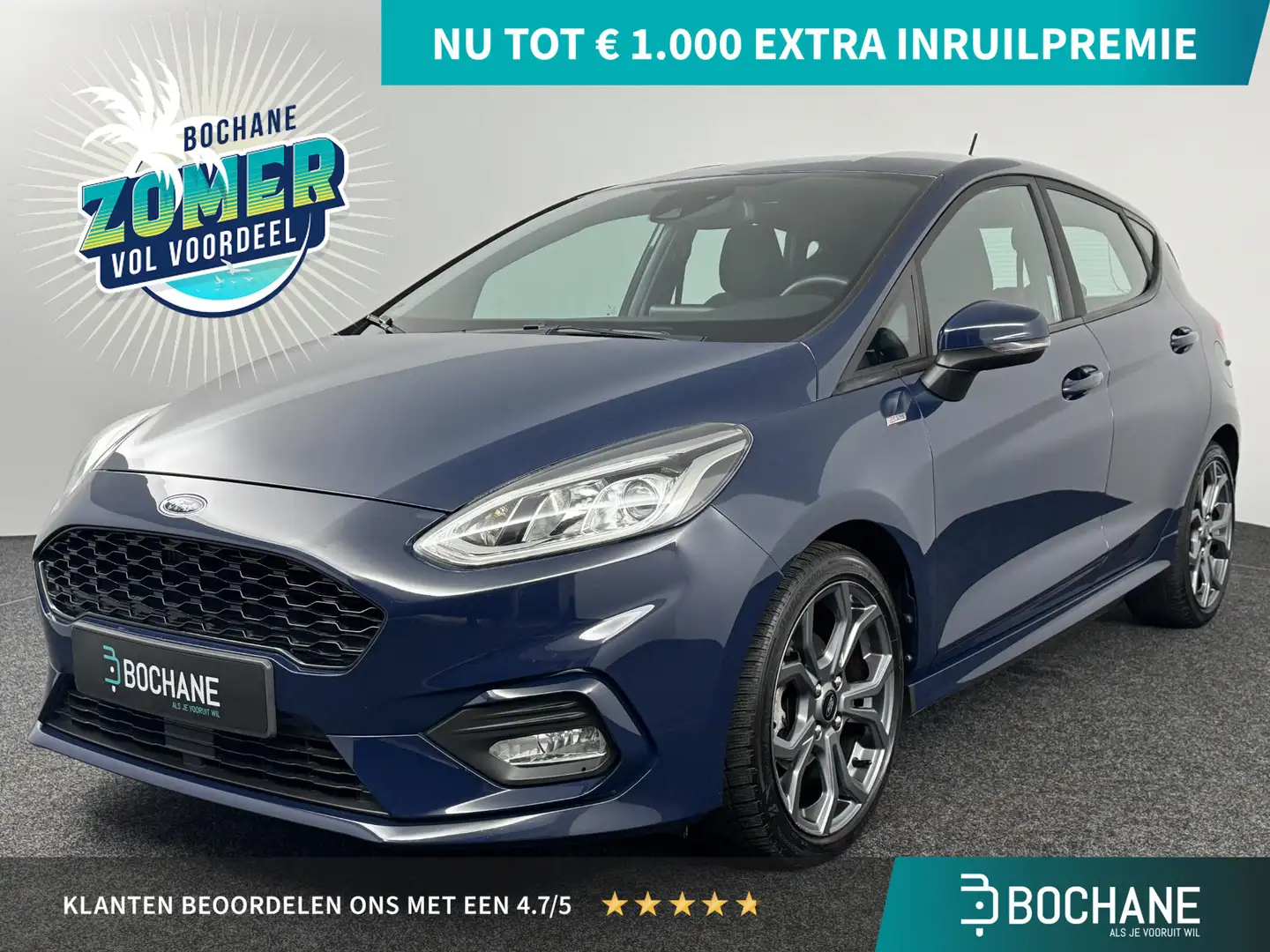 Ford Fiesta 1.0 EcoBoost ST-Line | Navigatie | LED | Climate C Bleu - 1