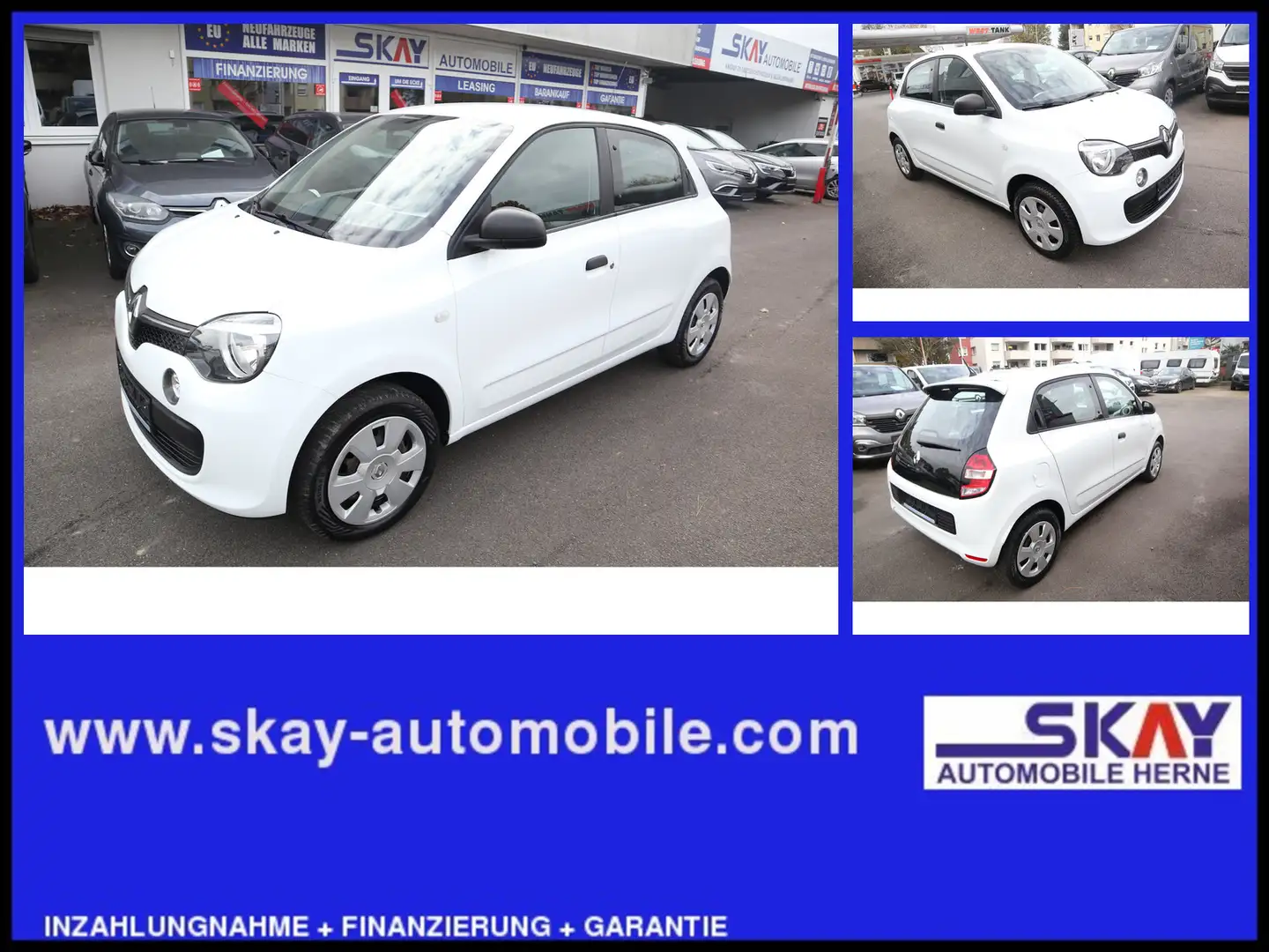 Renault Twingo Life 1hd Klima Tempo Scheckheftgepflegt Weiß - 1