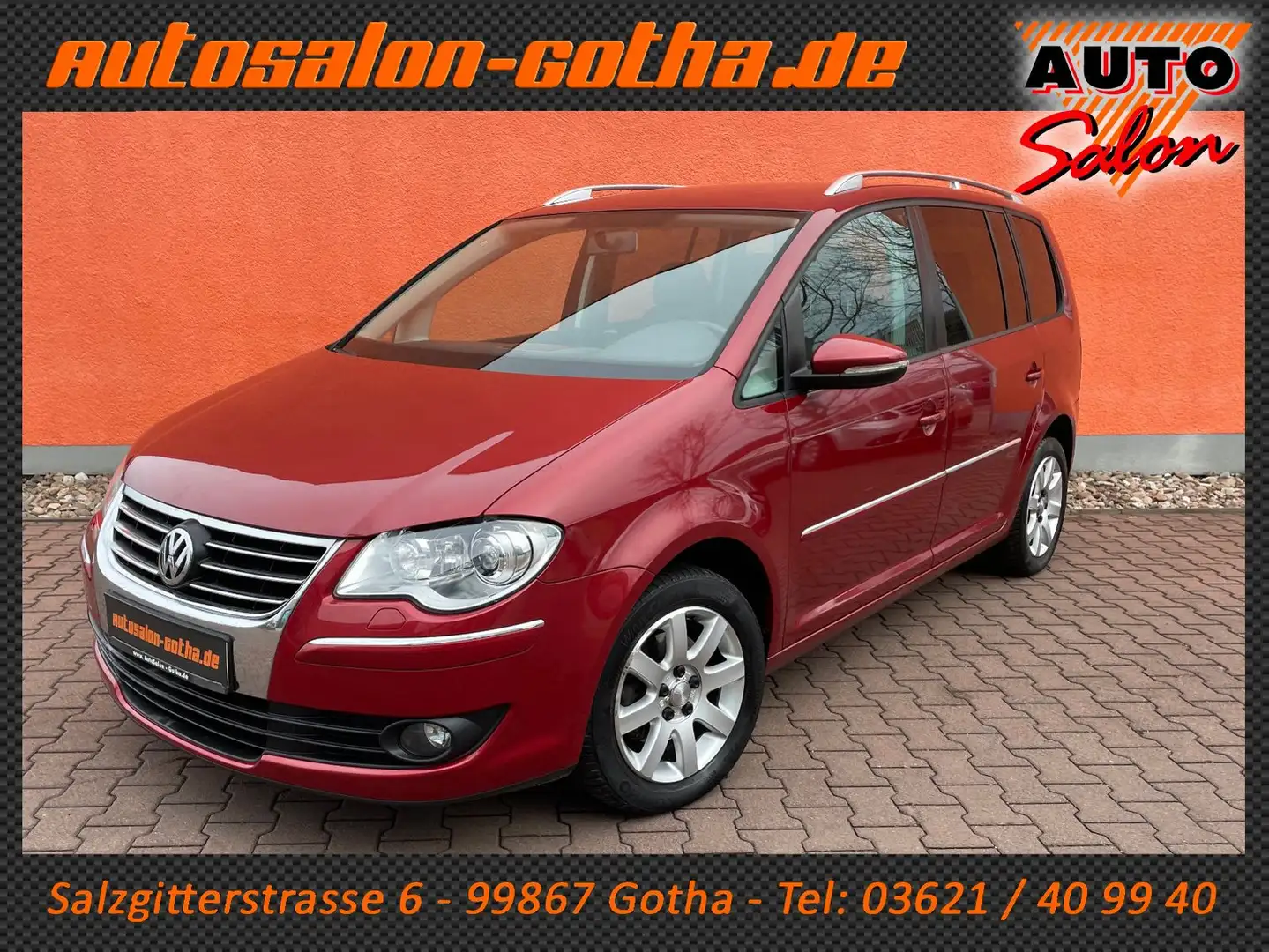 Volkswagen Touran 1.4 TSI Highline XENON+NAVI SHZ 7-Sitzer Rot - 1