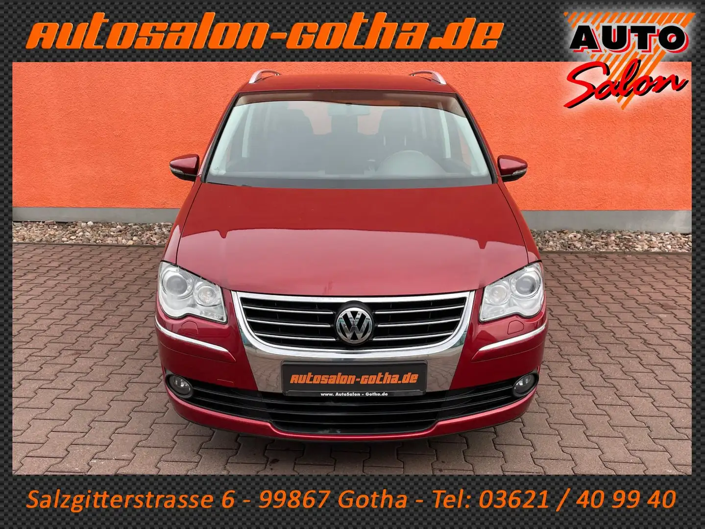 Volkswagen Touran 1.4 TSI Highline XENON+NAVI SHZ 7-Sitzer Rot - 2