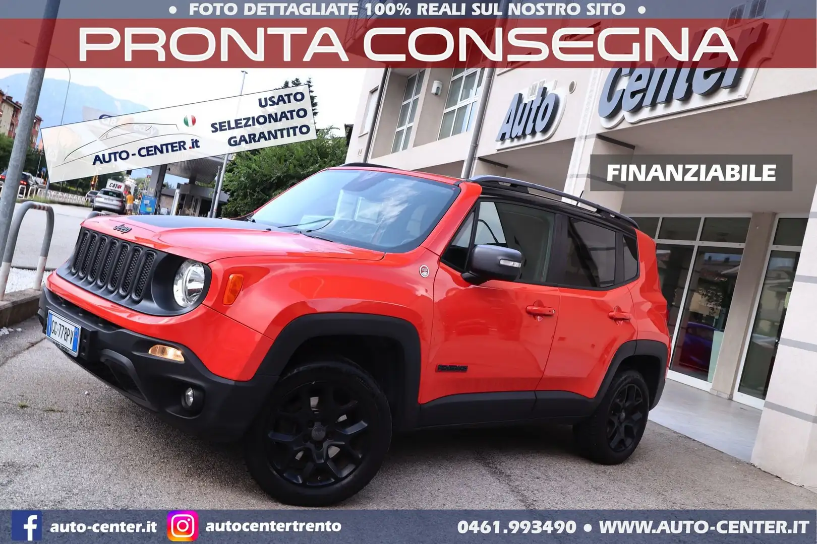 Jeep Renegade 2.0 Mjt 4WD AT9 Trailhawk GANCIO Arancione - 1