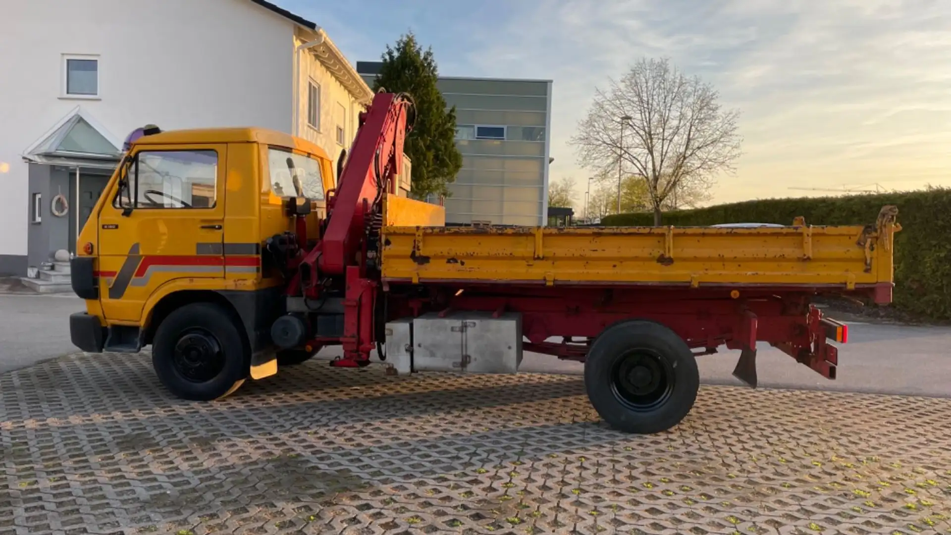 MAN 8.150*7,49T*MEILLER*3-S-Kipper*ATLAS*Kran*1-HAND Оранжевий - 1