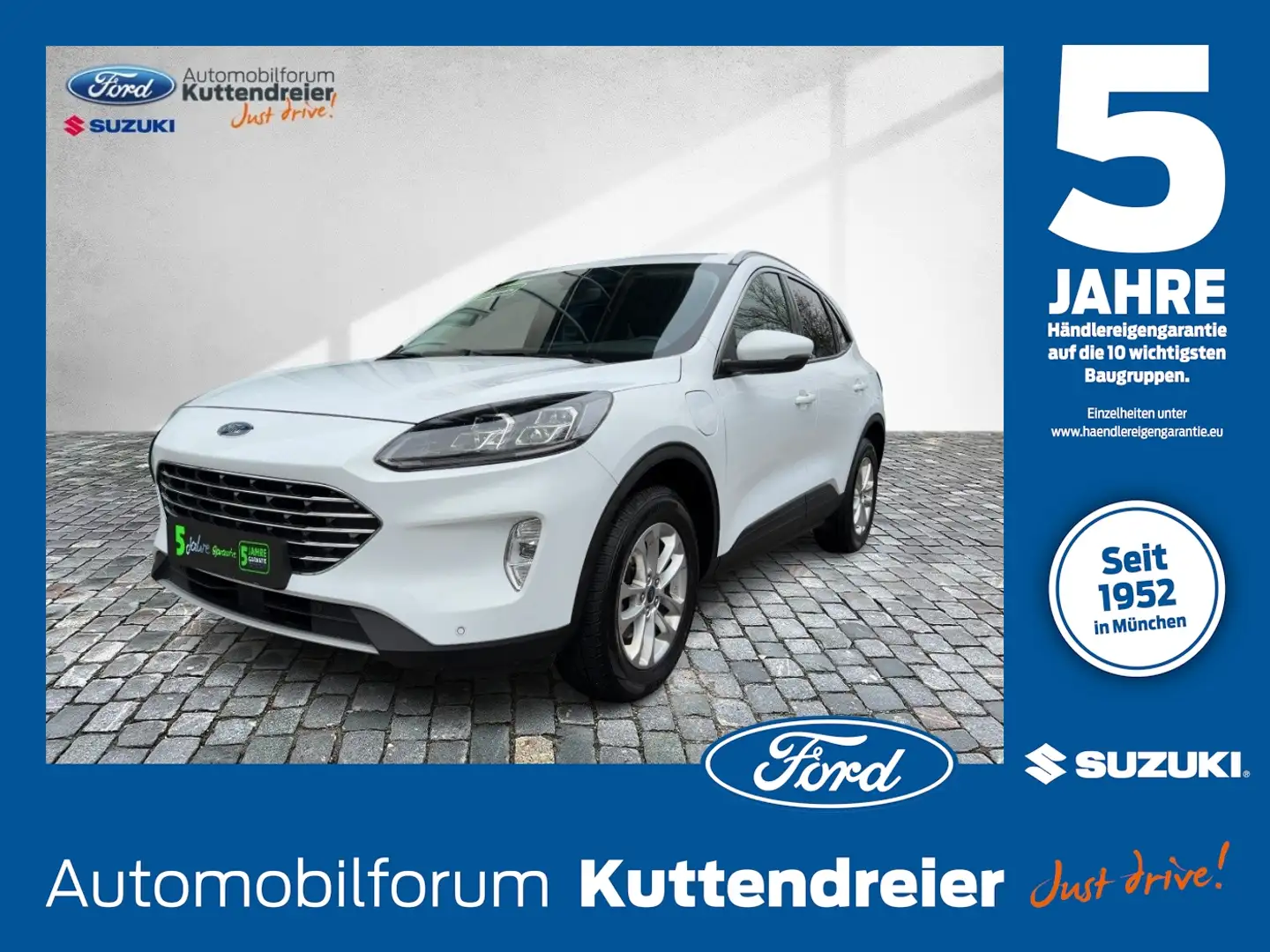 Ford Kuga 2.5 Duratec PHEV Titanium X AHK+LED+Navi+LM Weiß - 1