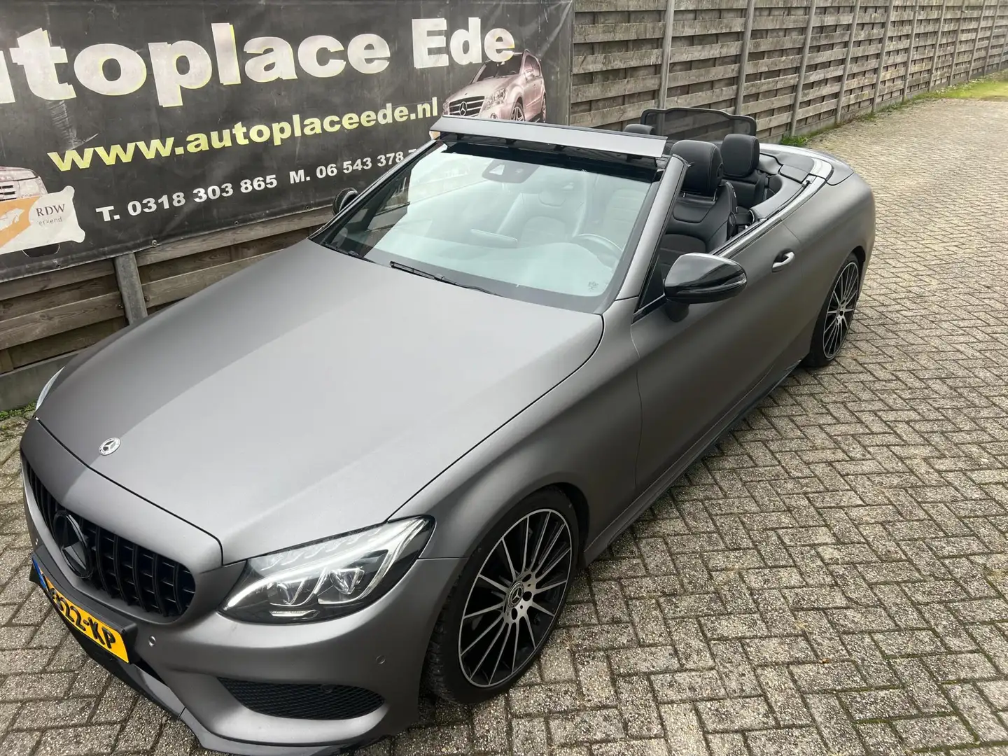 Mercedes-Benz C 400 Cabrio 4MATIC Edition 1 MAT GRIJS GERAPT Blauw - 2