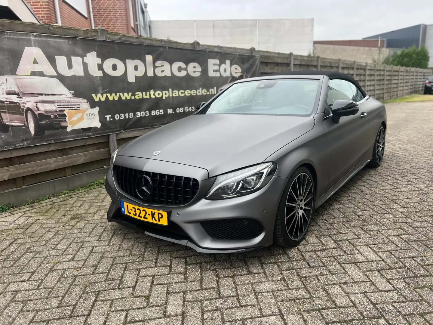 Mercedes-Benz C 400 Cabrio 4MATIC Edition 1 MAT GRIJS GERAPT Blauw - 1