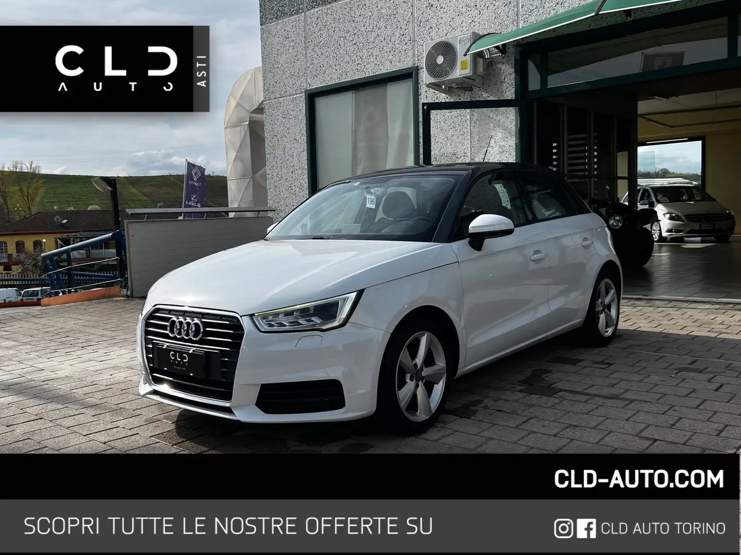 Audi A1 Sportback 1.6 tdi S Line Edition plus 116cv Blanc - 1