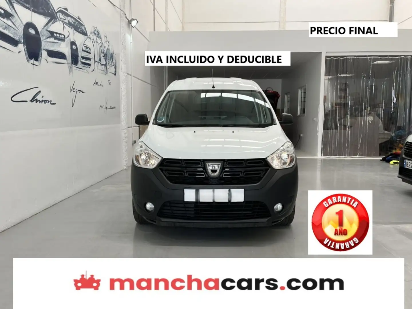 Dacia Dokker Comercial Van 1.6 GLP Essential 75kW Blanc - 1