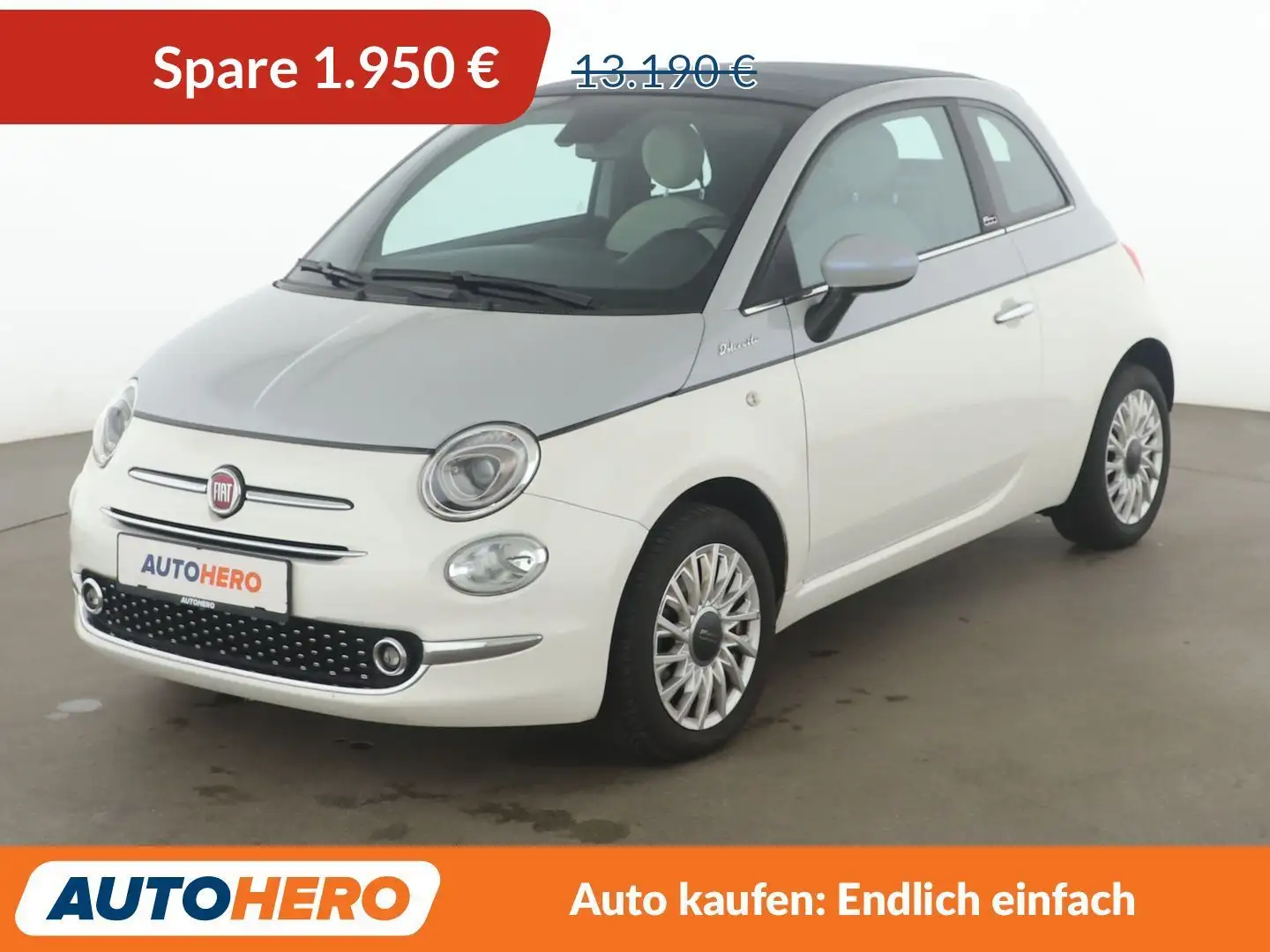Fiat 500C 1.0 Mild-Hybrid Dolcevita*PDC*CABRIO*KLIMA*TEMPO* Weiß - 1