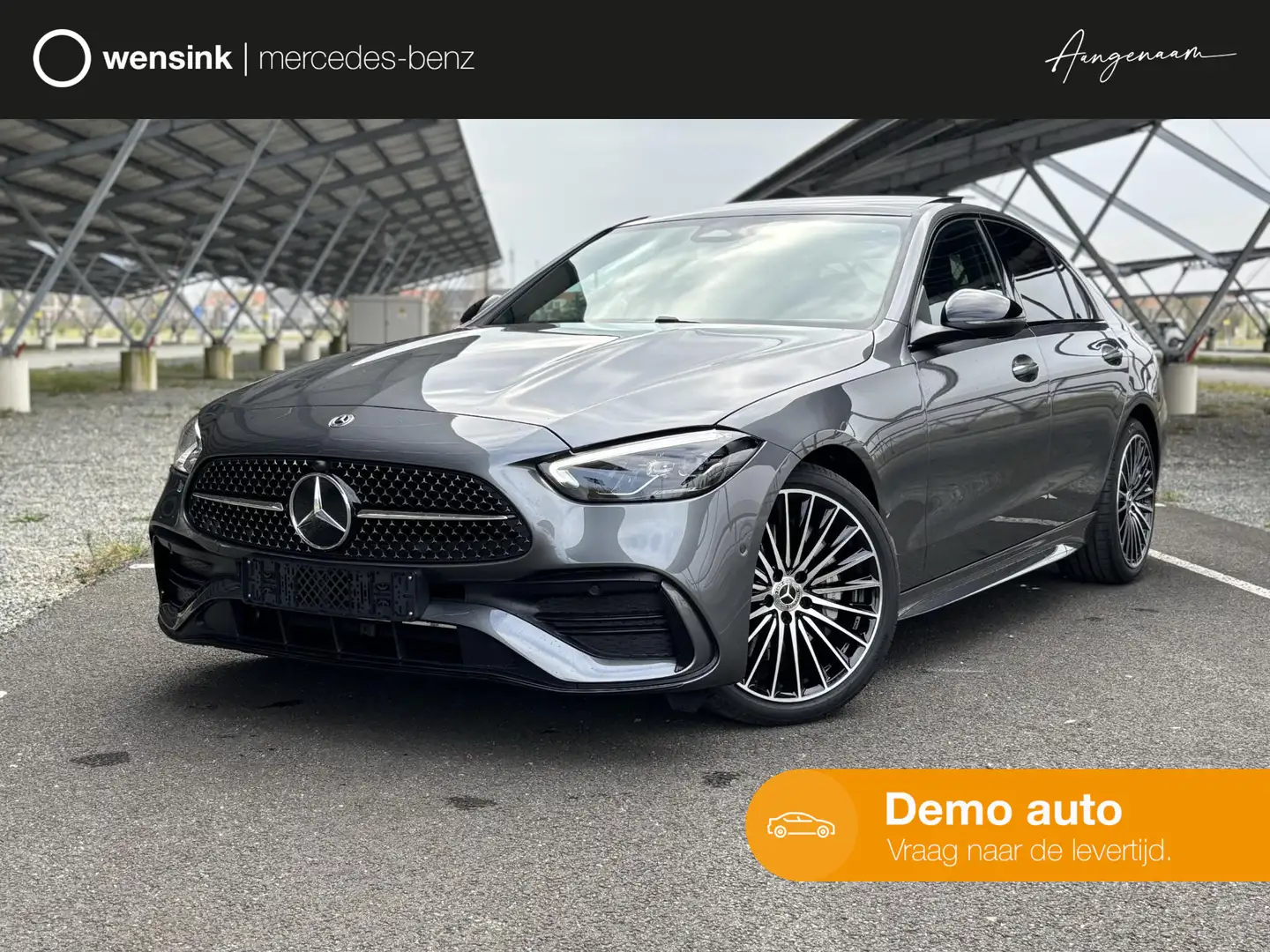 Mercedes-Benz C 180 Star Edition AMG Line | Night | Panoramadak | Burm Grijs - 1