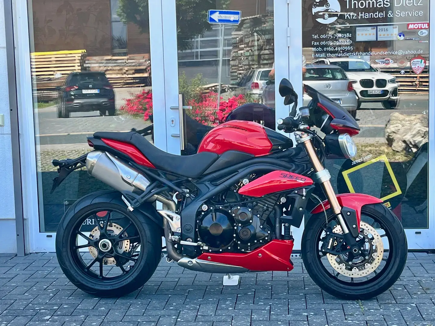 Triumph Speed Triple 1050 1.Hd. Diablo Red original + gewartet + ABS Rood - 1