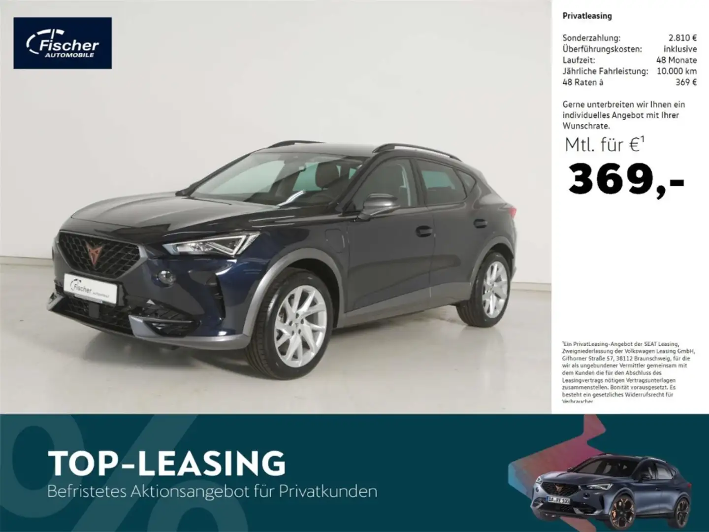 CUPRA Formentor 1.4 eHybrid AHK/NAV/RFK/ACC/SH Blau - 1
