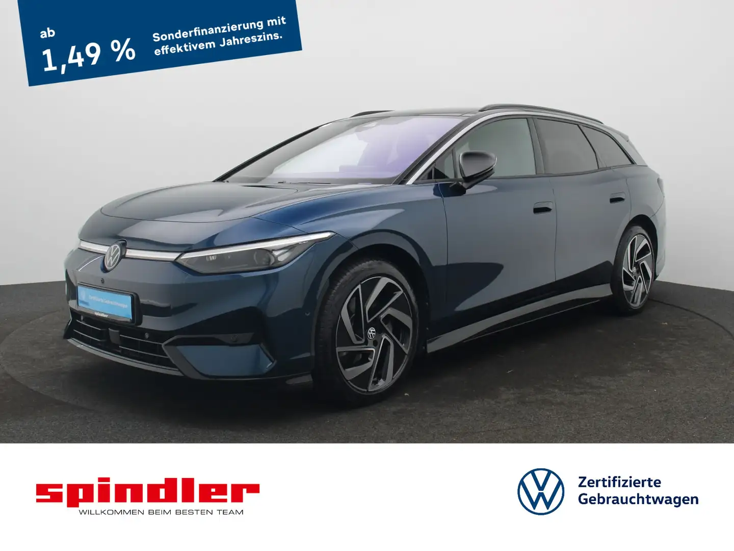 Volkswagen ID.7 Tourer Pro/ Pano, Matrix, AR-HuD, AHK, 360° Blau - 1