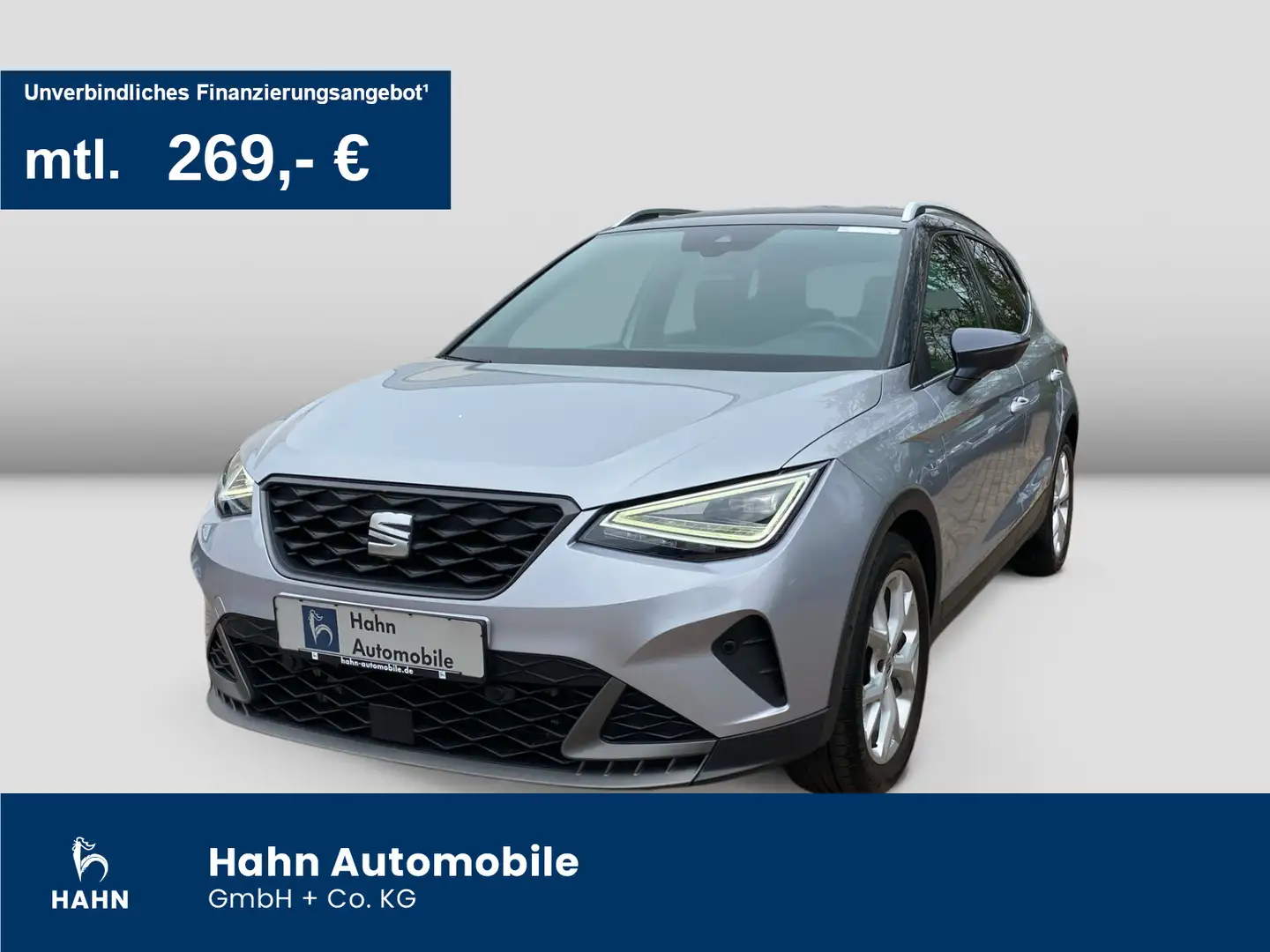 SEAT Arona FR 1.5TSI DSG LED AHK Navi DAB Sitzh. Argento - 1