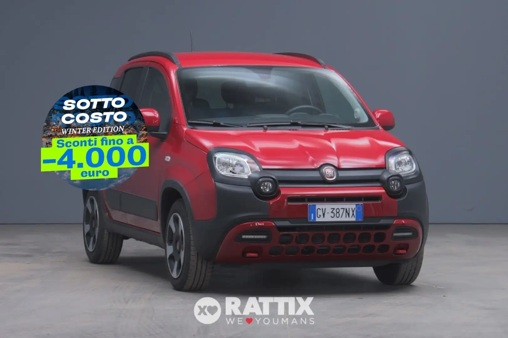 Fiat Panda 1.0 Firefly Hybrid 70CV Cross 5p.ti Roşu - 1
