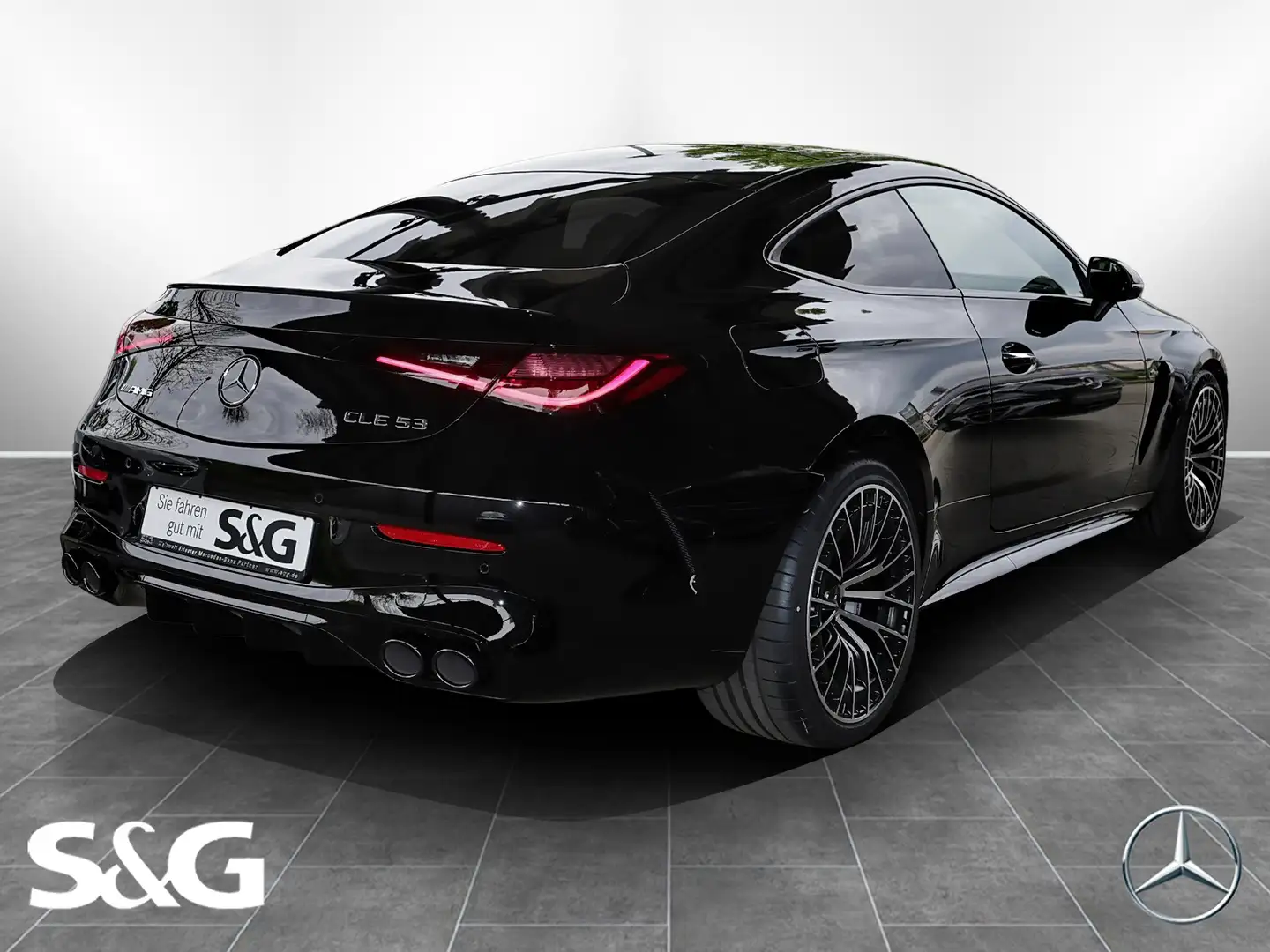 Mercedes-Benz CLE 53 AMG 4M+ Coupé AMG MBUX+360°+Pano+Towink Schwarz - 2