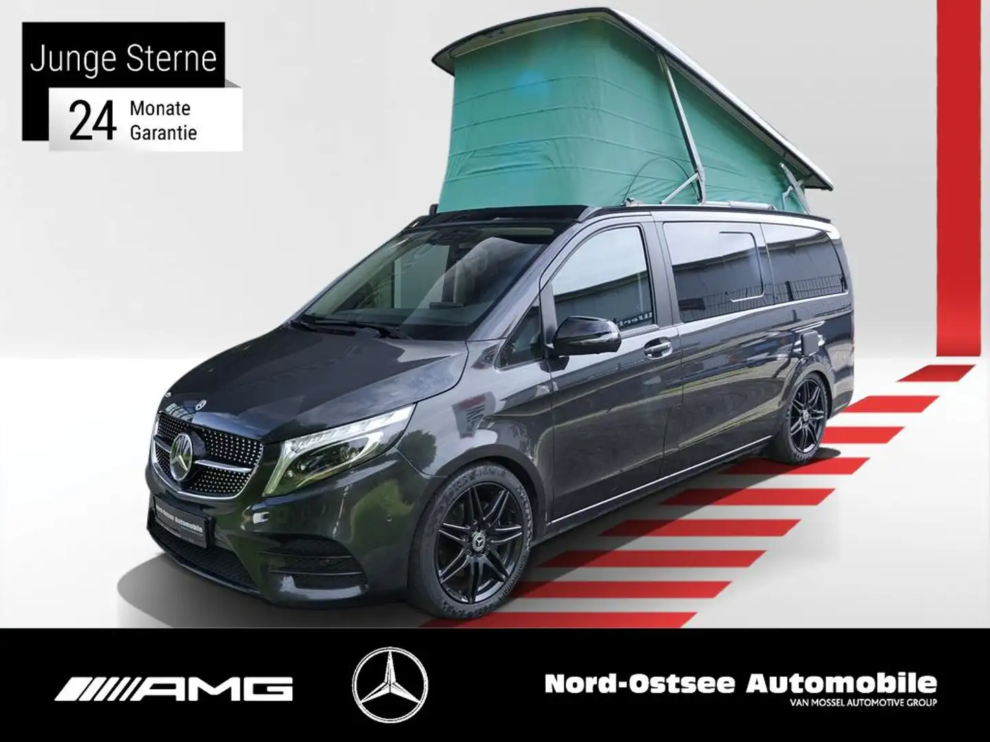 Mercedes-Benz V 300 MARCO POLO EDITION AMG AIRMATIC AHK DISTR Сірий - 1