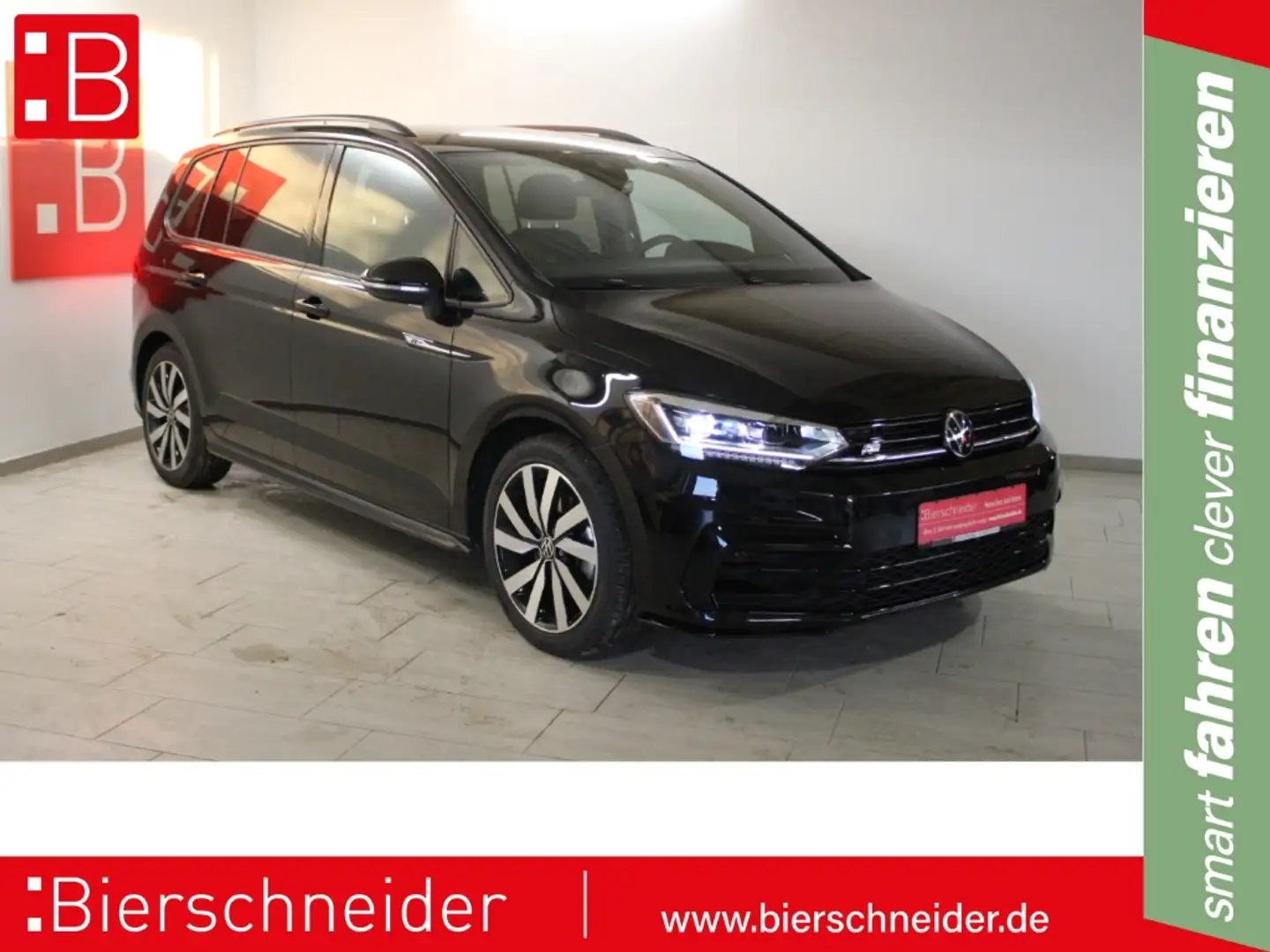 Volkswagen Touran 1.5 TSI DSG 2x RLine Black Style 18 AHK ACC STAND Schwarz - 1