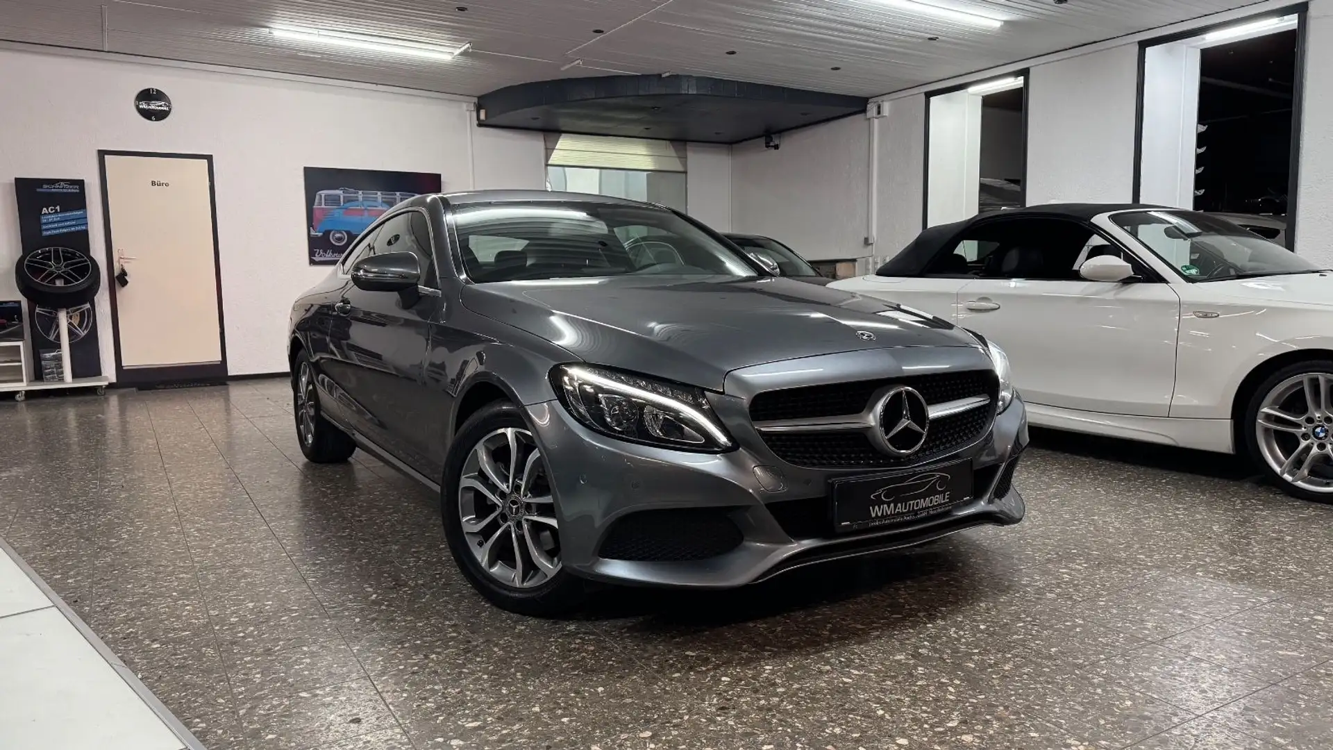 Mercedes-Benz C 180 Coupé*LED*Navi*T.Leder*Bi-Xenon* Grau - 1